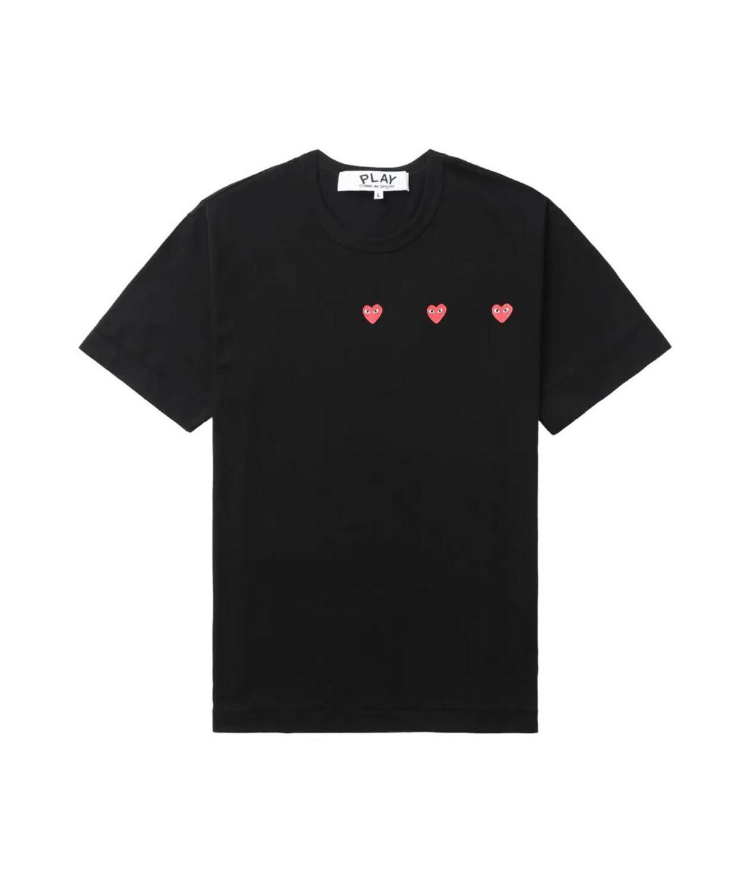 COMME DES GARÇONS Черная хлопковая футболка, фото 1