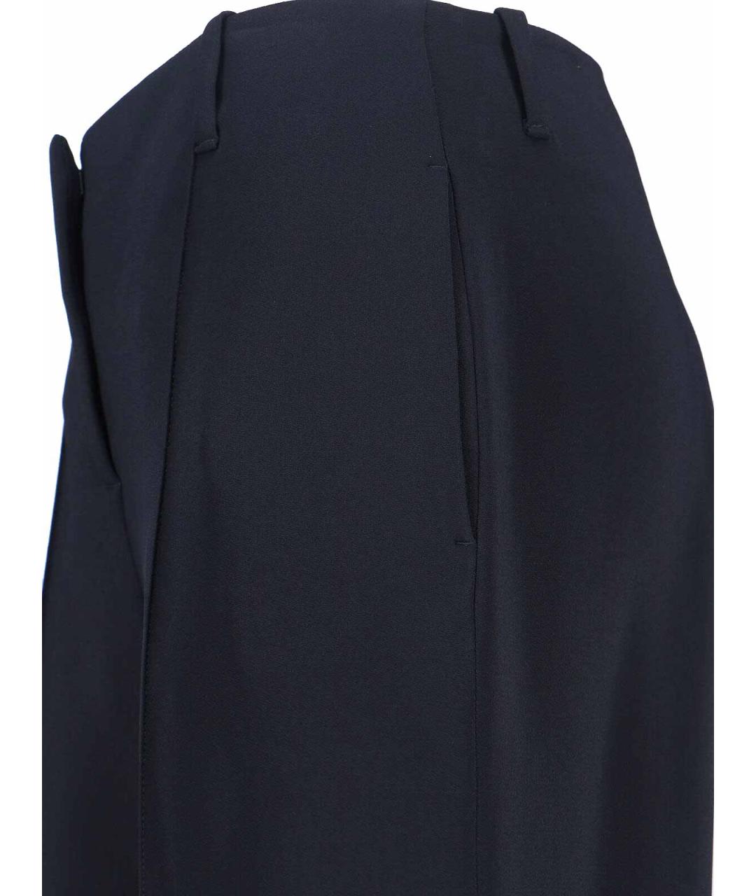 ERMANNO SCERVINO Черные вискозные брюки широкие, фото 4