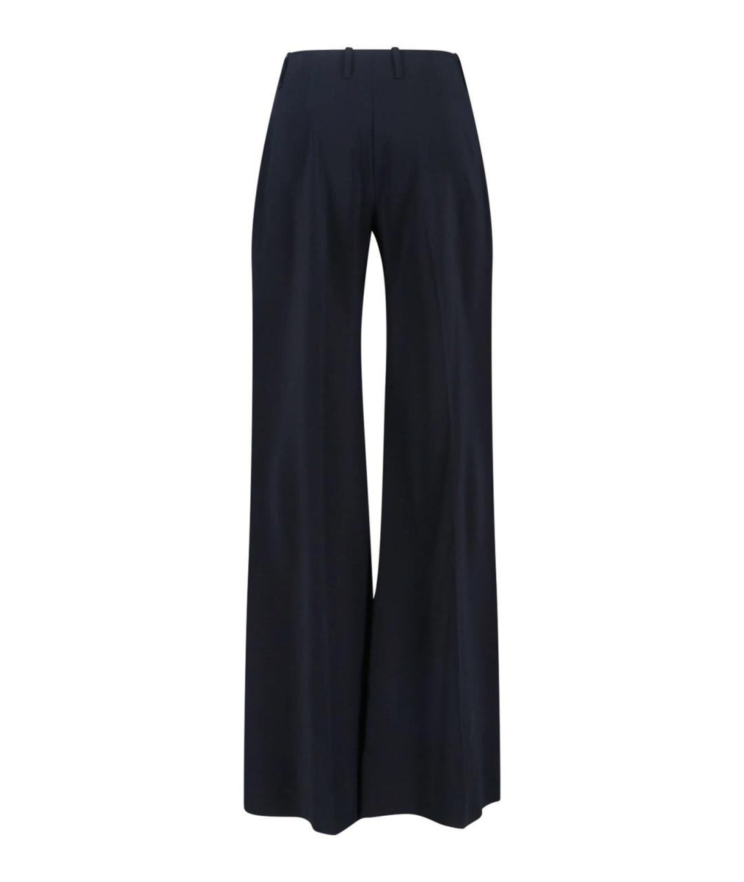 ERMANNO SCERVINO Черные вискозные брюки широкие, фото 2
