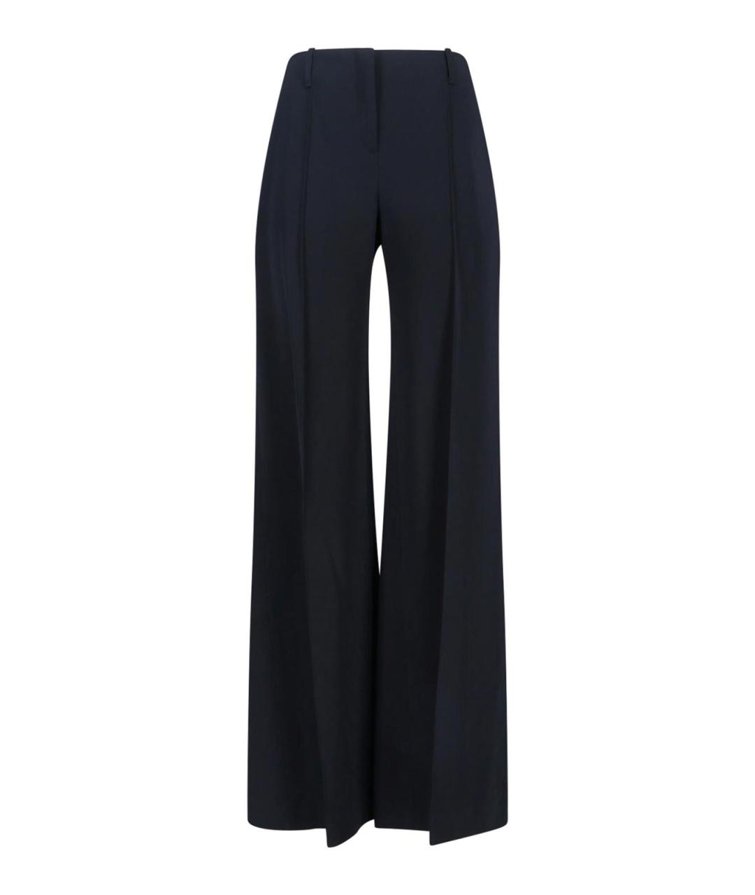 ERMANNO SCERVINO Черные вискозные брюки широкие, фото 1