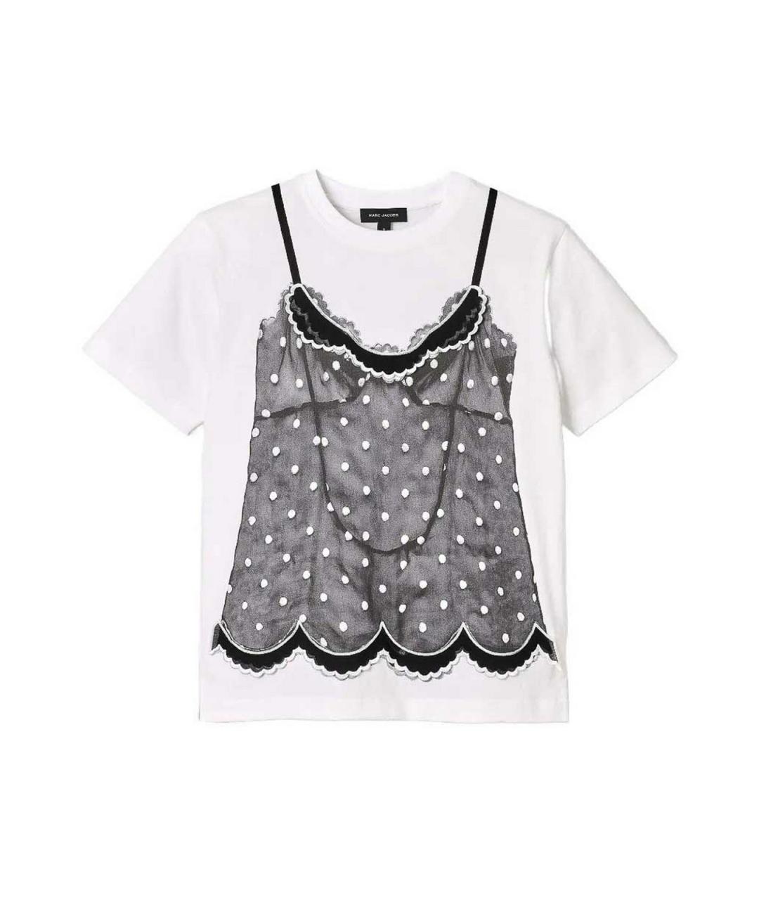 MARC JACOBS Белая хлопковая футболка, фото 1