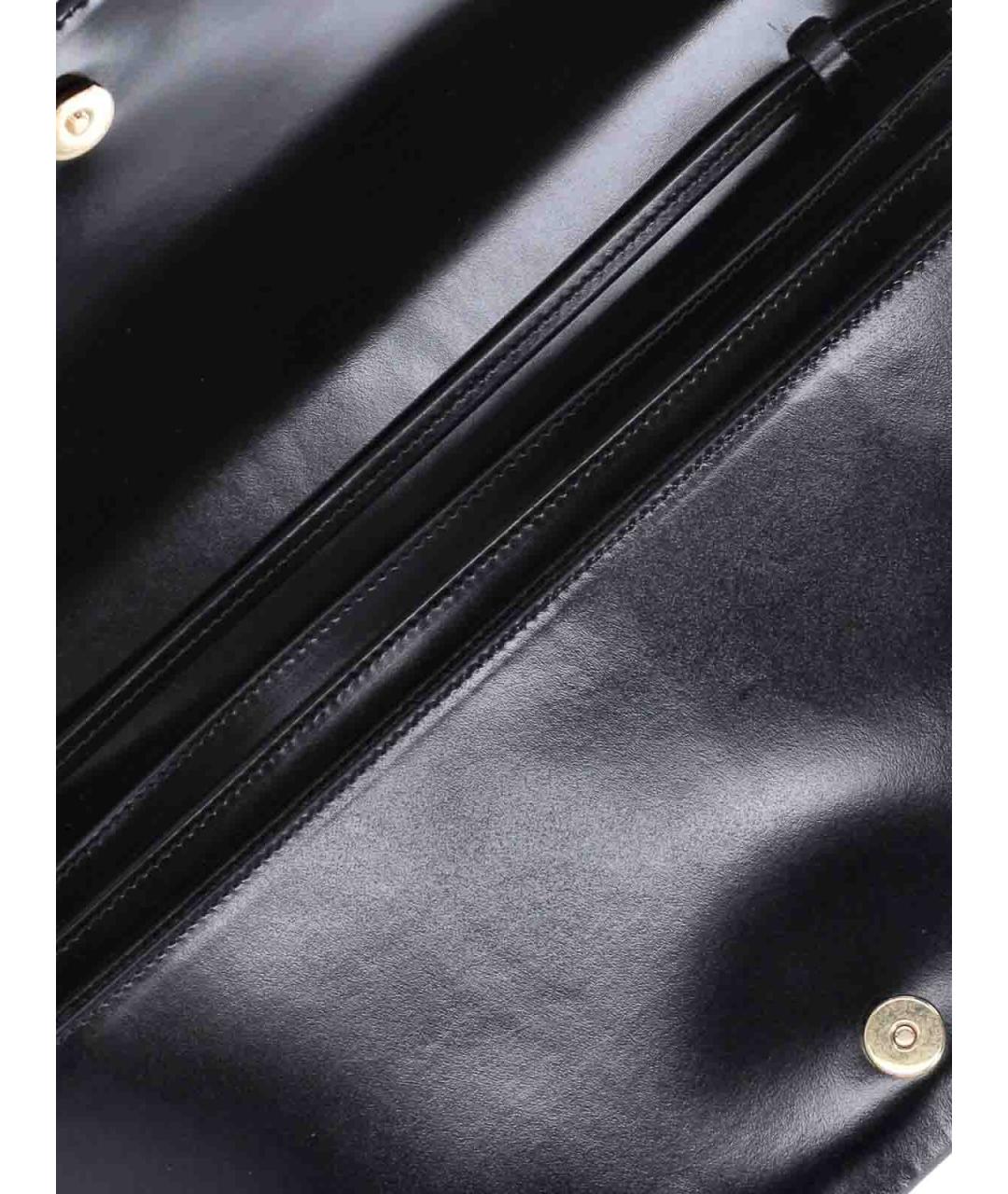JIL SANDER Черная кожаная сумка через плечо, фото 4