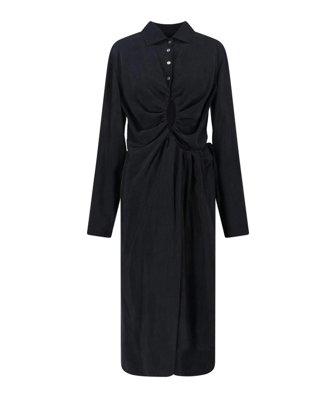MAISON MARGIELA Черное вискозное повседневное платье, фото 1