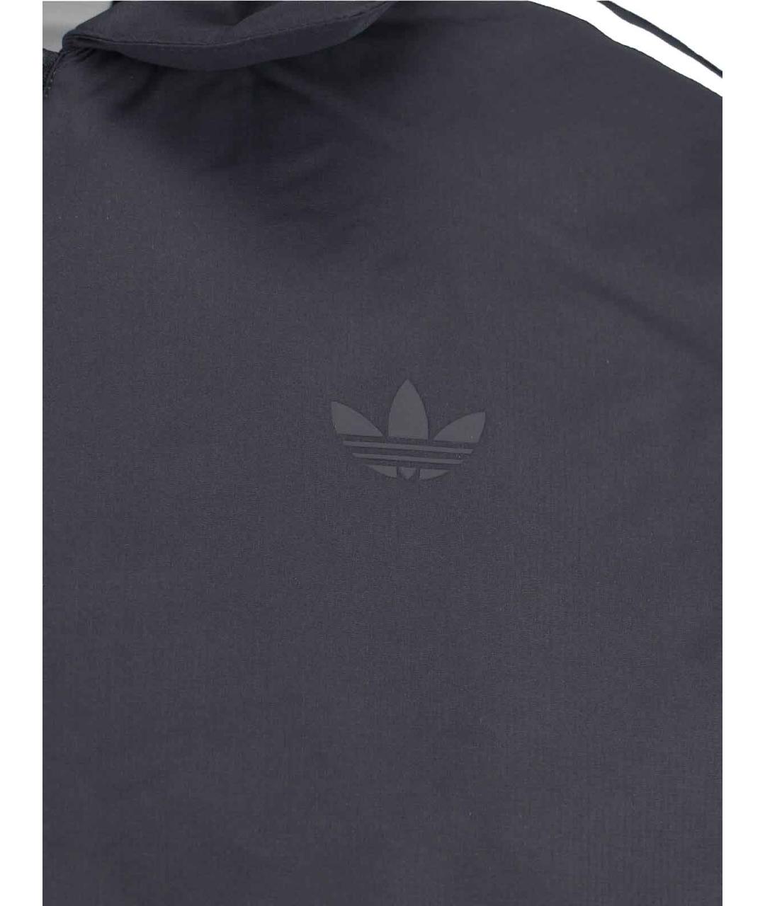 ADIDAS Черная полиэстеровая куртка, фото 4