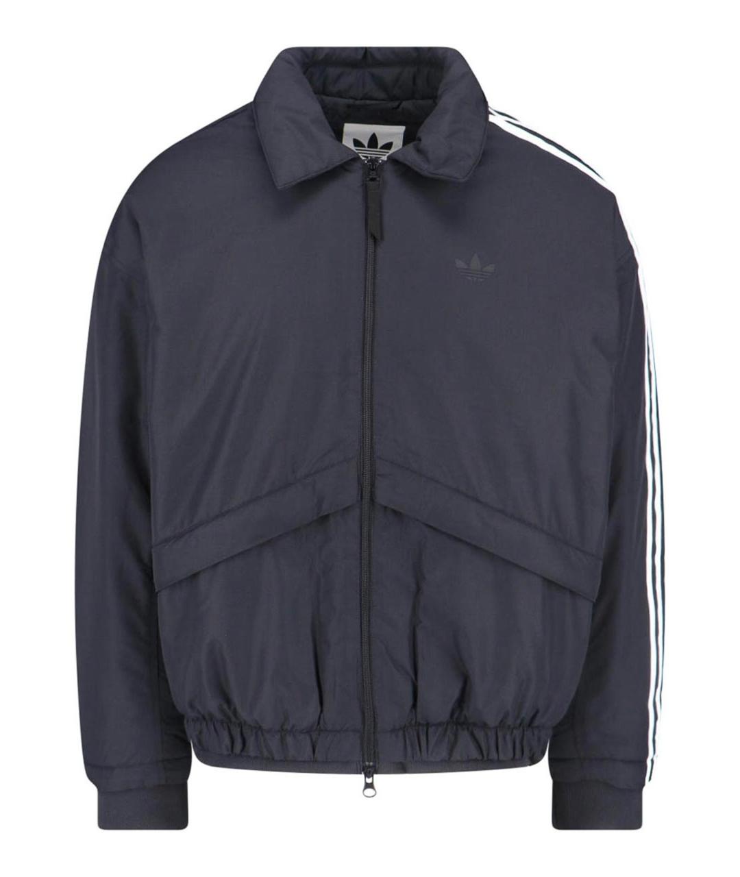 ADIDAS Черная полиэстеровая куртка, фото 1