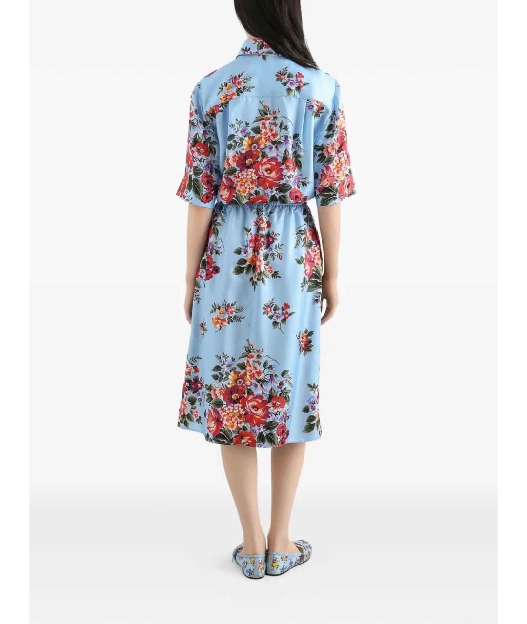 DOLCE&GABBANA Мульти шелковая рубашка, фото 3