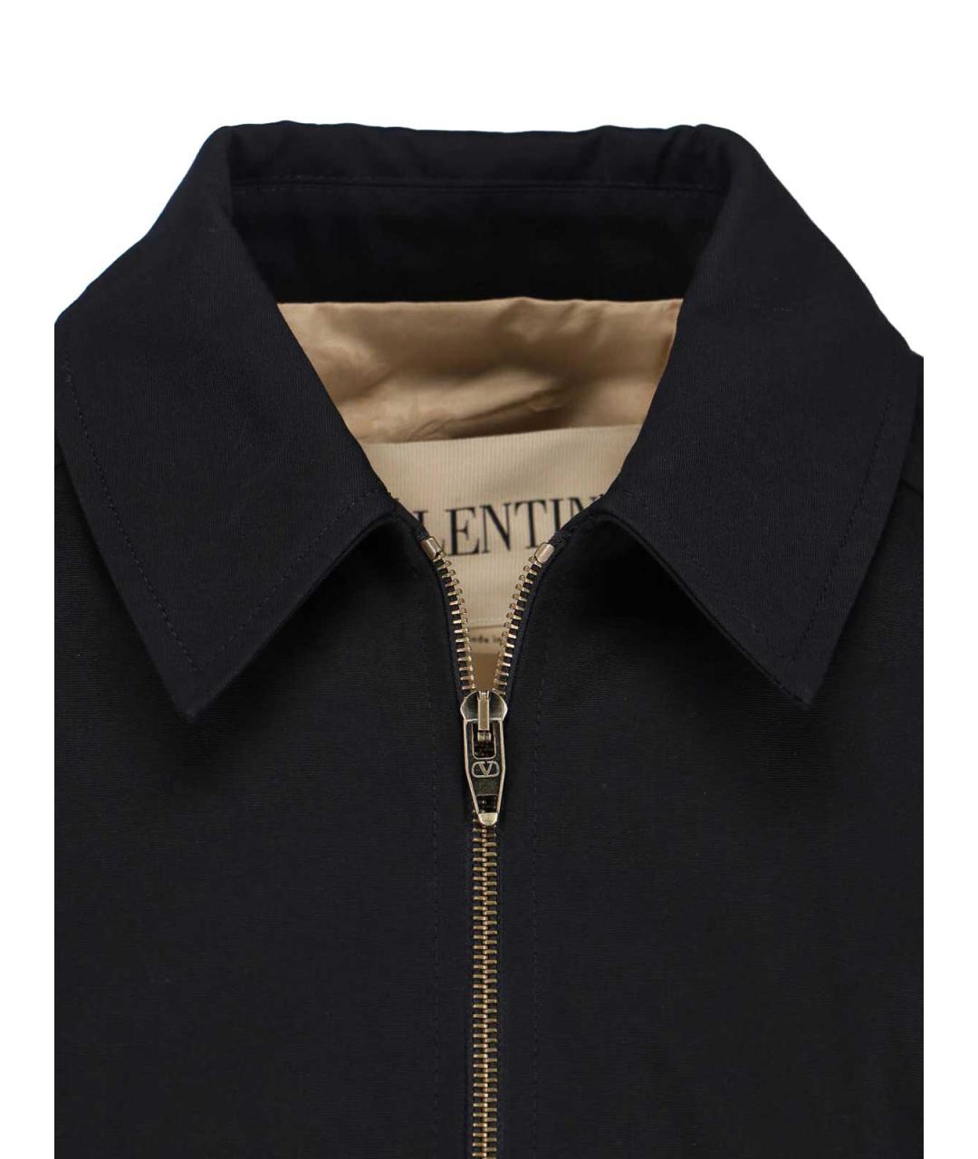VALENTINO Черная хлопковая куртка, фото 4