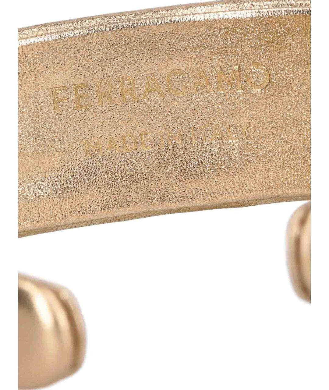 FERRAGAMO Золотая заколка, фото 3