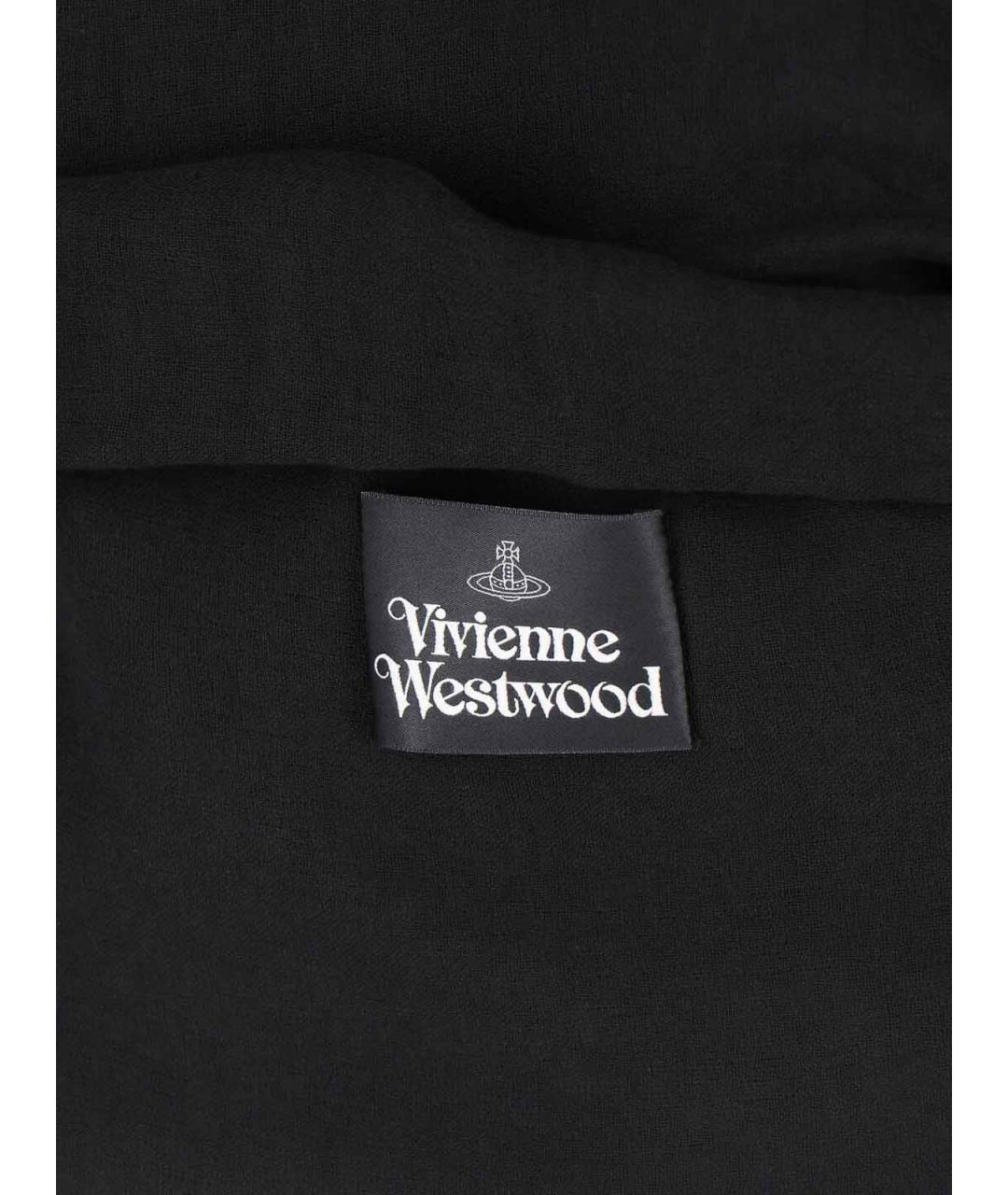VIVIENNE WESTWOOD Черное вискозное платье, фото 4