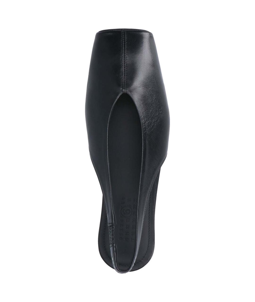 MM6 MAISON MARGIELA Черные кожаные балетки, фото 5