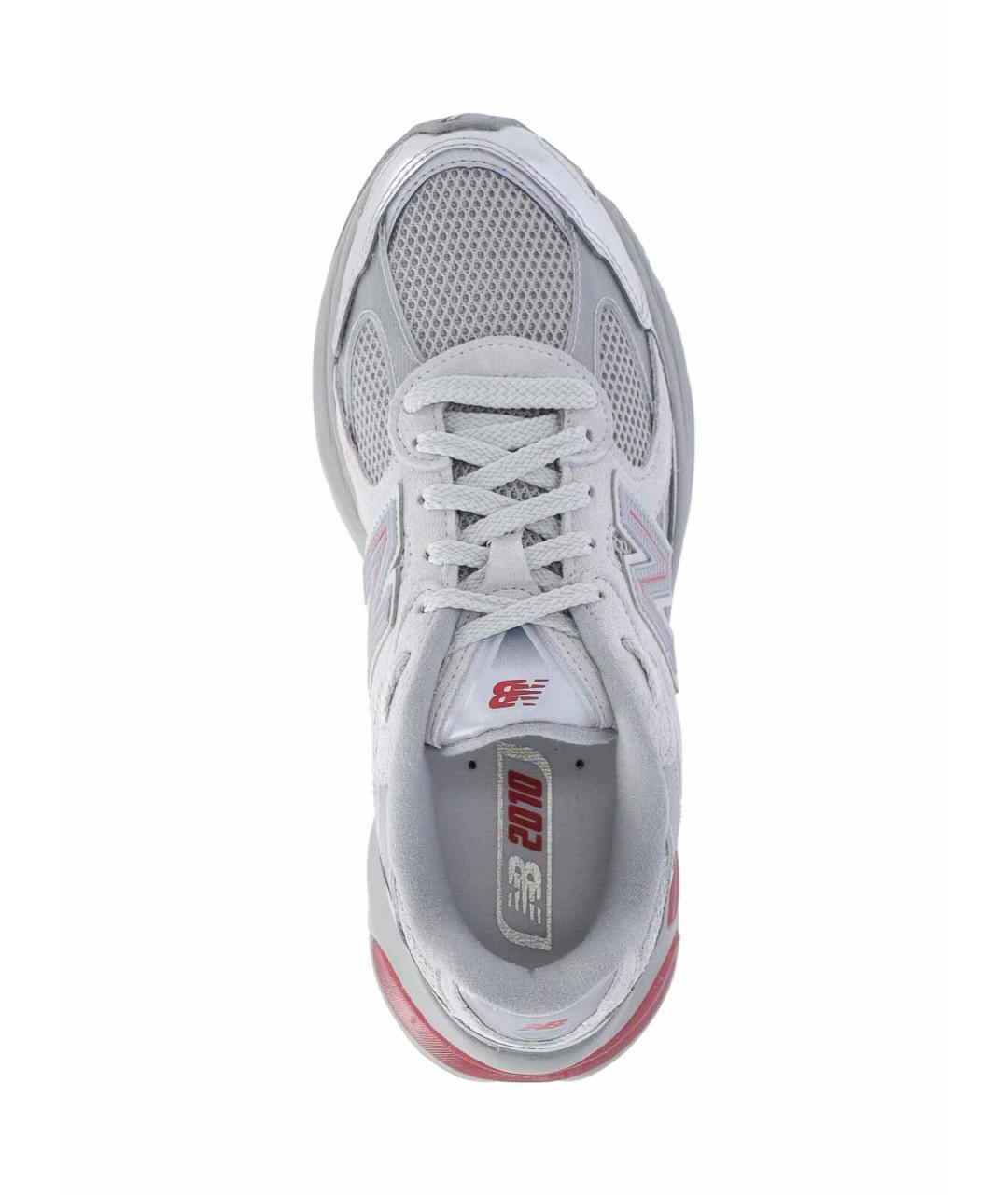 NEW BALANCE Серебряные кожаные кроссовки, фото 5