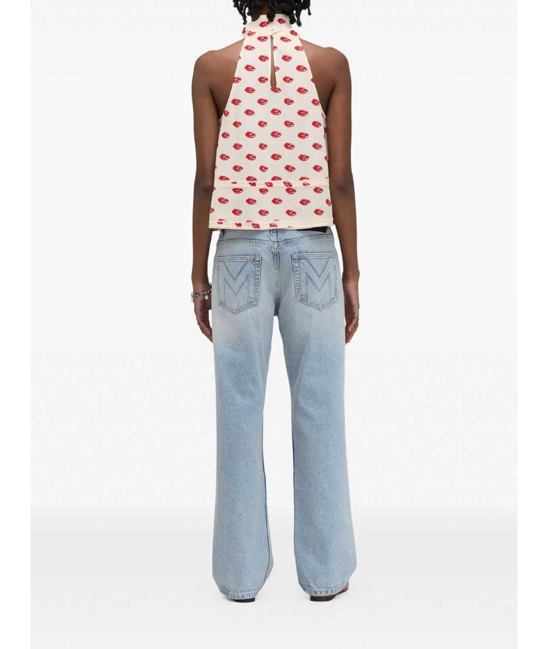 MARC JACOBS Белая вискозная майка, фото 4