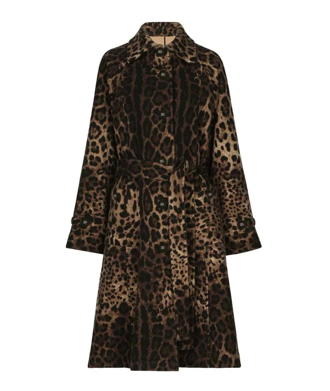 DOLCE&GABBANA Мульти шерстяное пальто, фото 1
