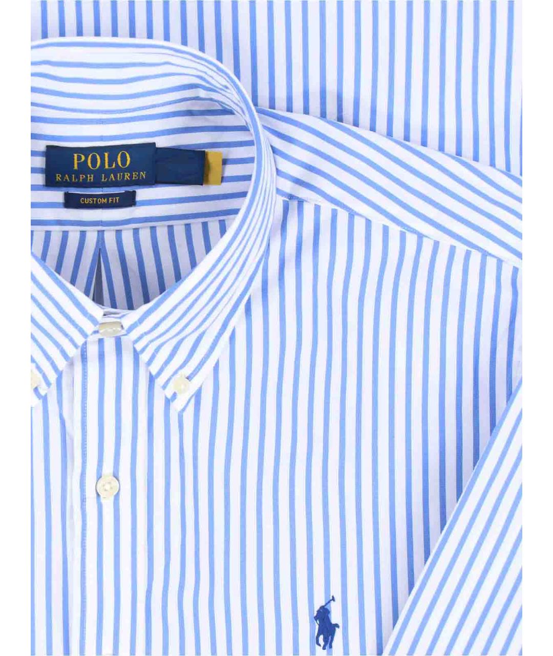 POLO RALPH LAUREN Синяя хлопковая классическая рубашка, фото 3
