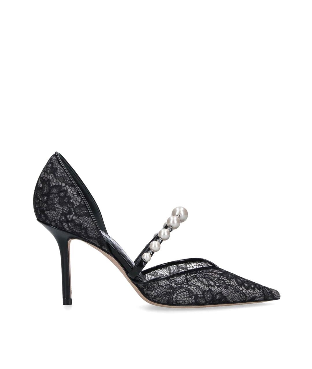 JIMMY CHOO Черные кожаные туфли, фото 1