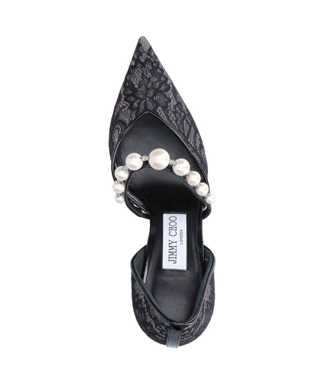 JIMMY CHOO Черные кожаные туфли, фото 5