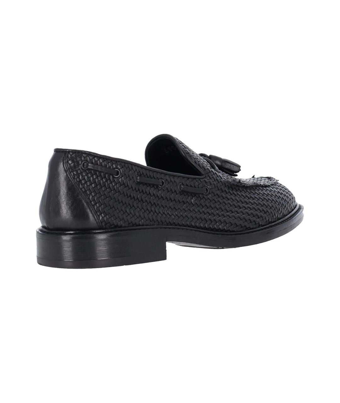 Alexander Hotto Черные кожаные лоферы, фото 4