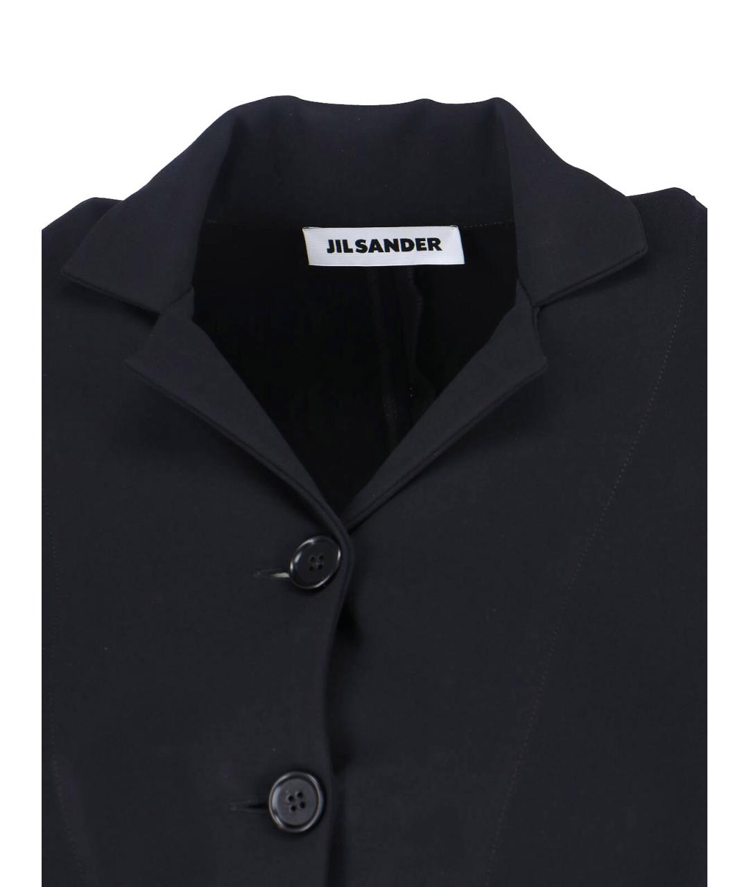 JIL SANDER Черная вискозная рубашка, фото 4