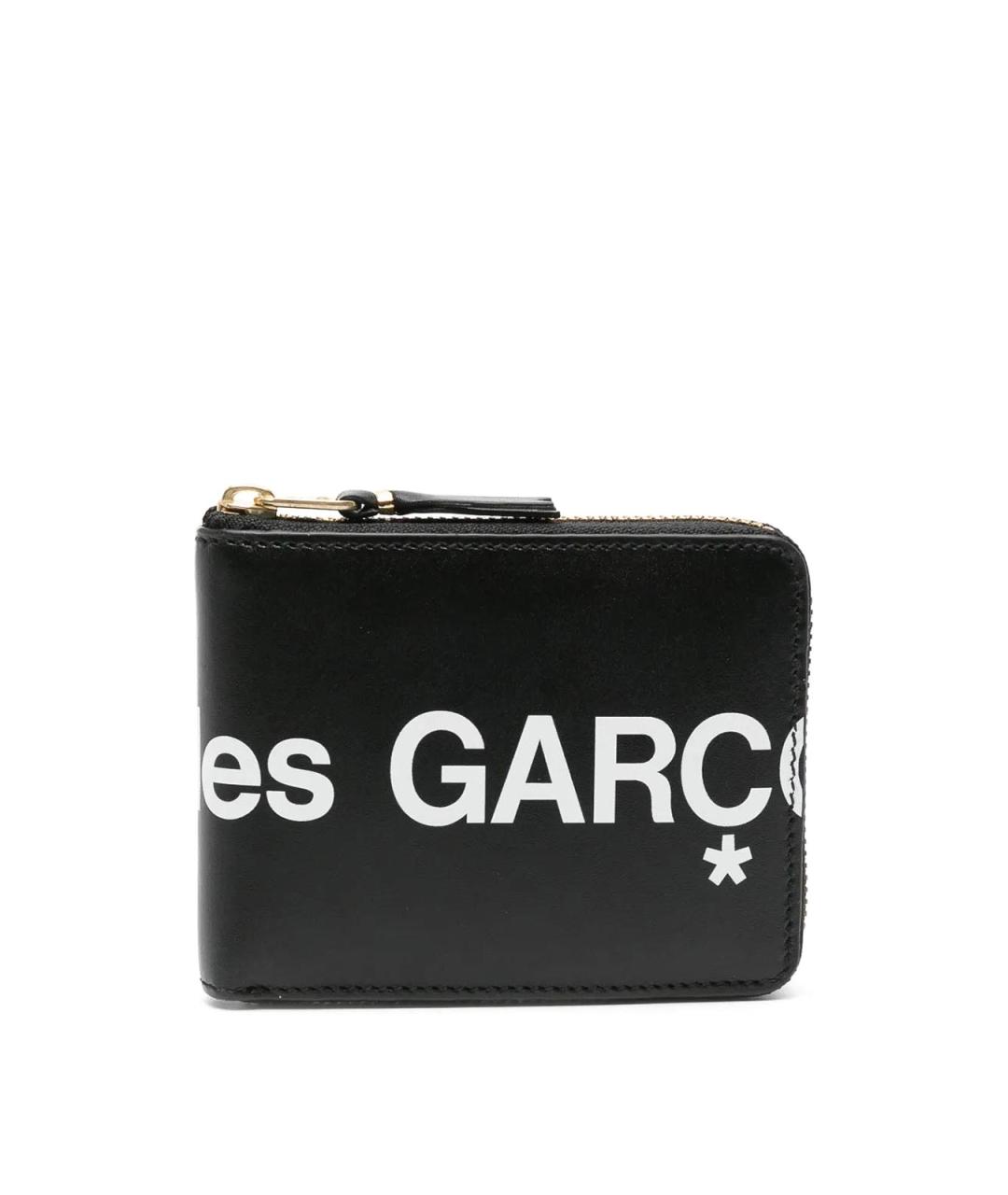 COMME DES GARÇONS Черный кожаный кошелек, фото 1