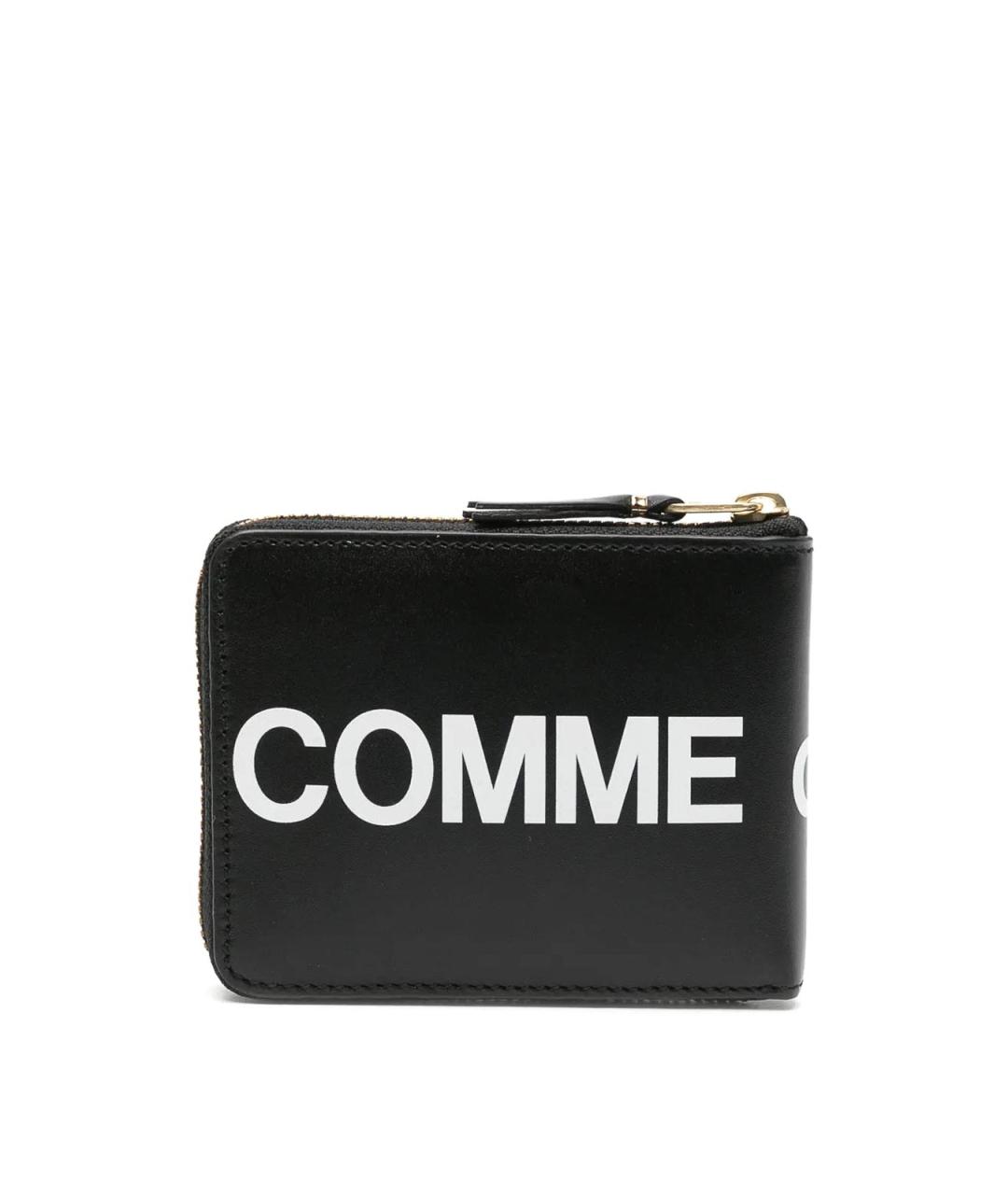 COMME DES GARÇONS Черный кожаный кошелек, фото 2