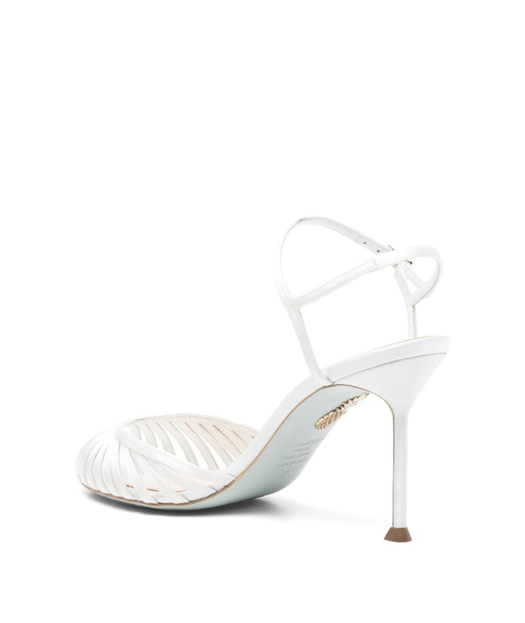 AQUAZZURA Белые кожаные босоножки, фото 2