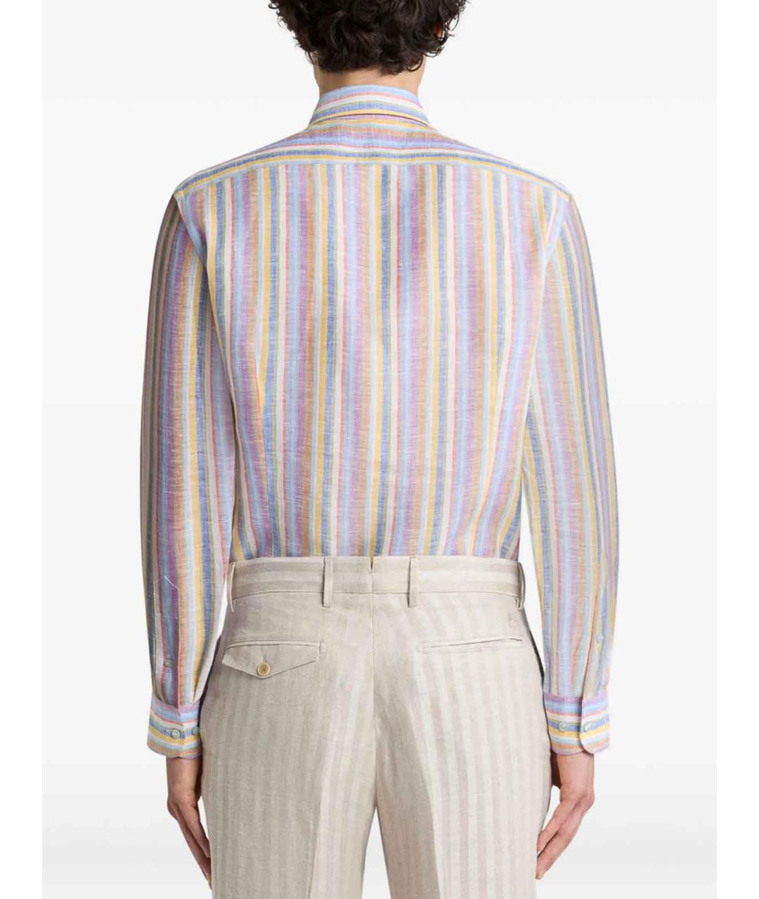 ETRO Мульти льняная кэжуал рубашка, фото 3