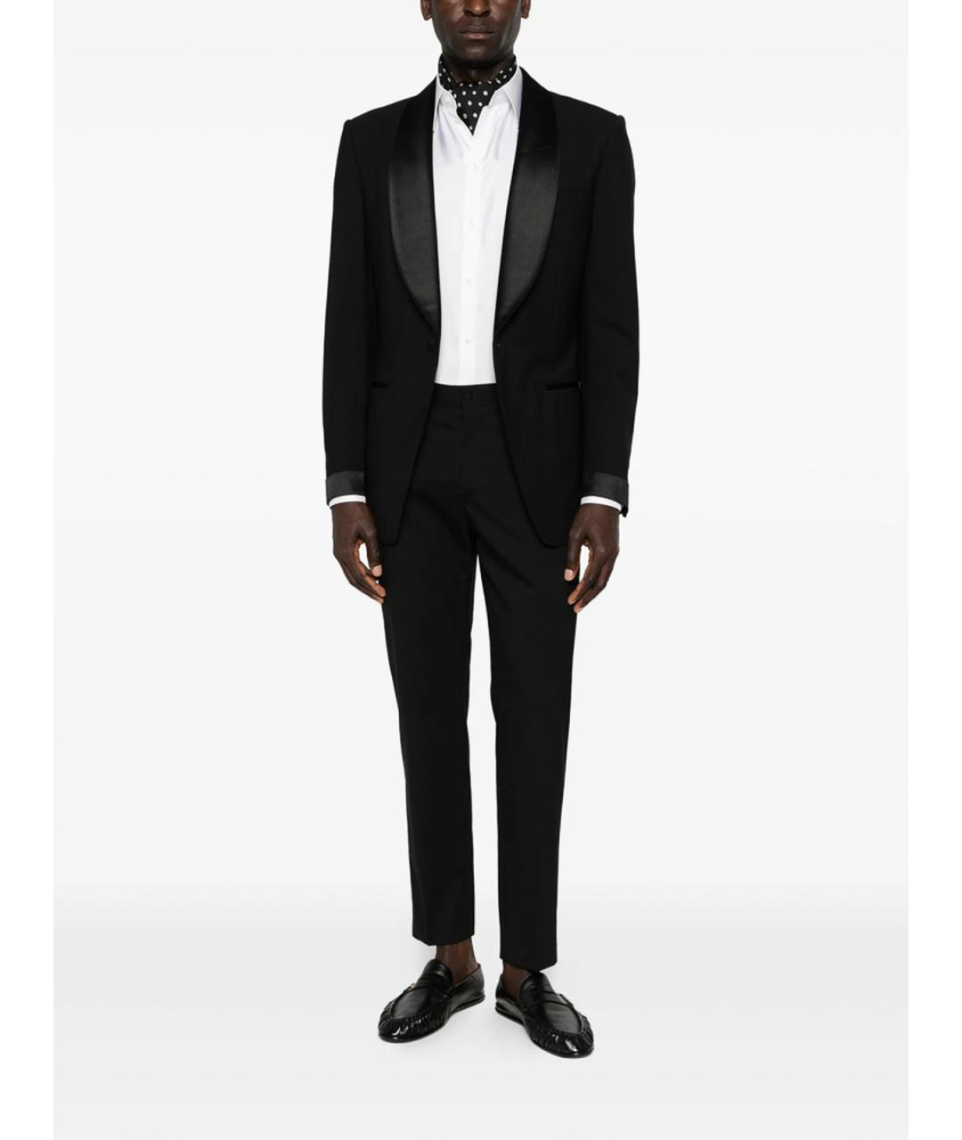 DOLCE&GABBANA Белая шелковая классическая рубашка, фото 5
