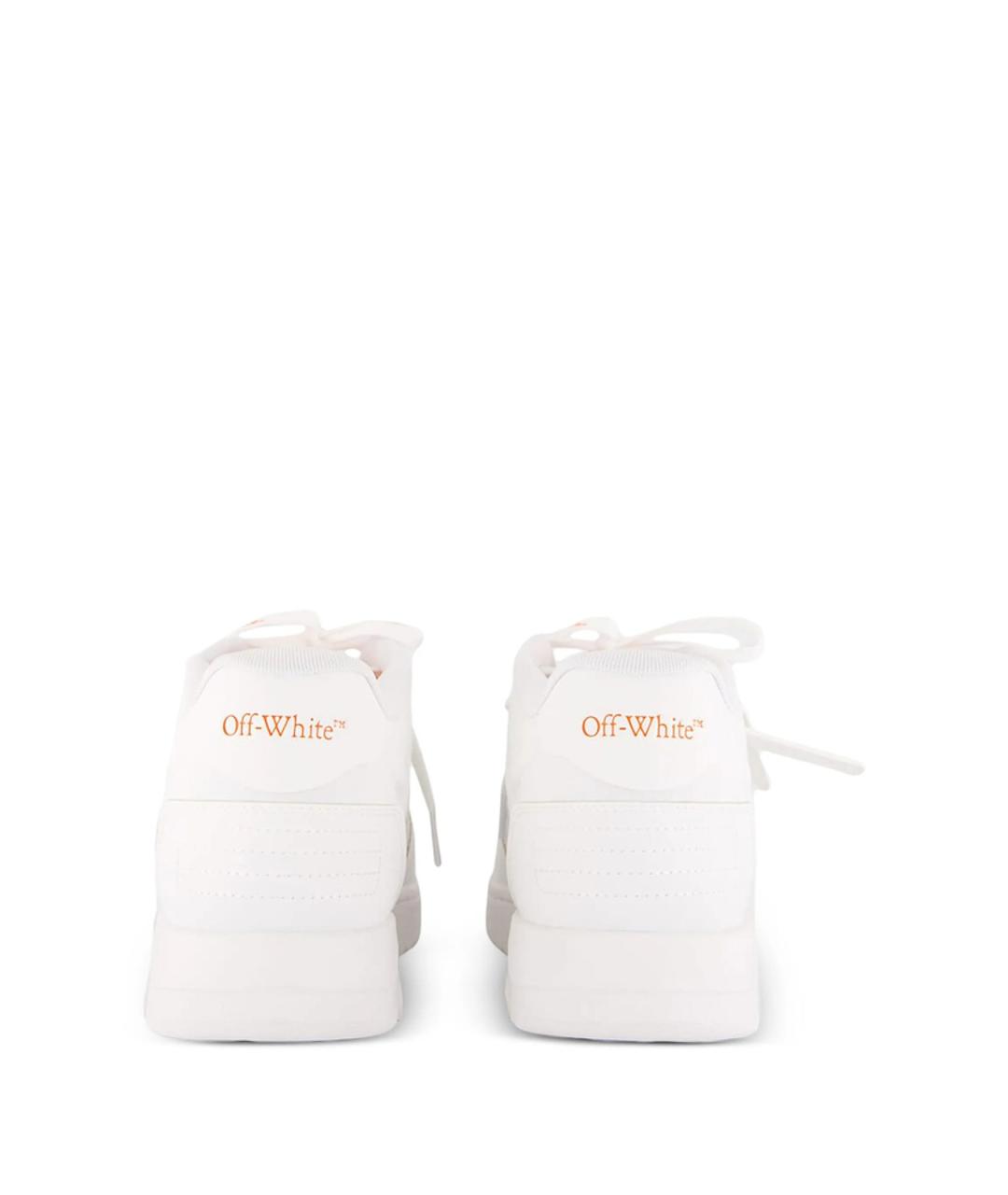 OFF-WHITE Белые кожаные низкие кроссовки / кеды, фото 3