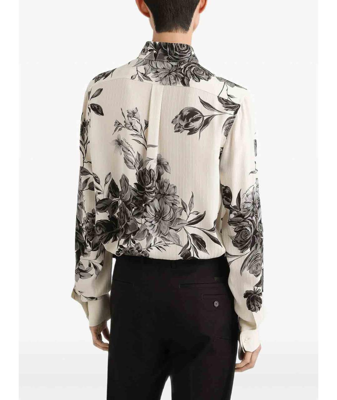 DOLCE&GABBANA Мульти шелковая кэжуал рубашка, фото 4