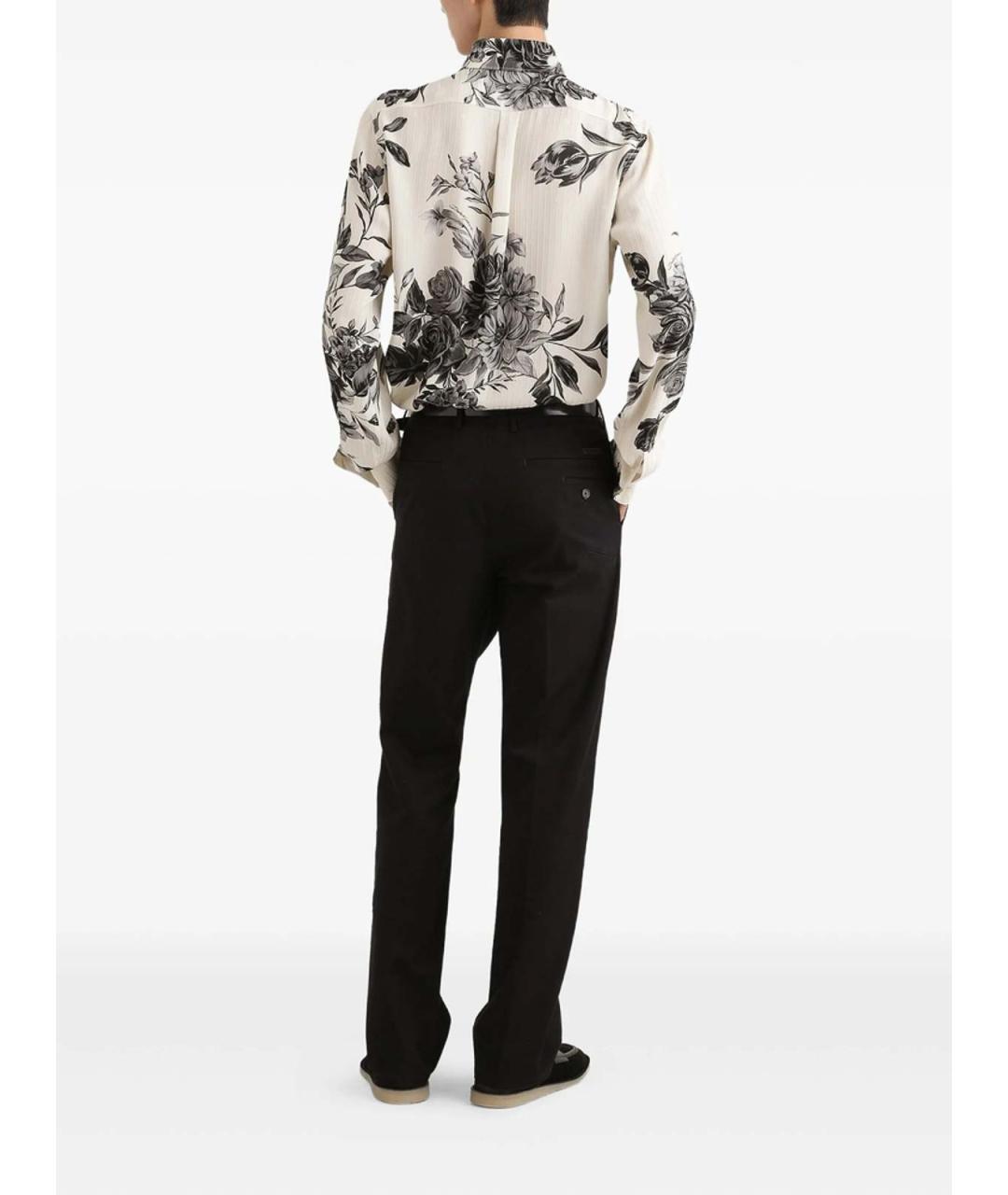 DOLCE&GABBANA Мульти шелковая кэжуал рубашка, фото 5