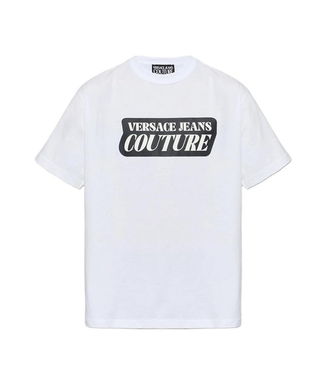 VERSACE JEANS COUTURE Белая хлопковая футболка, фото 1