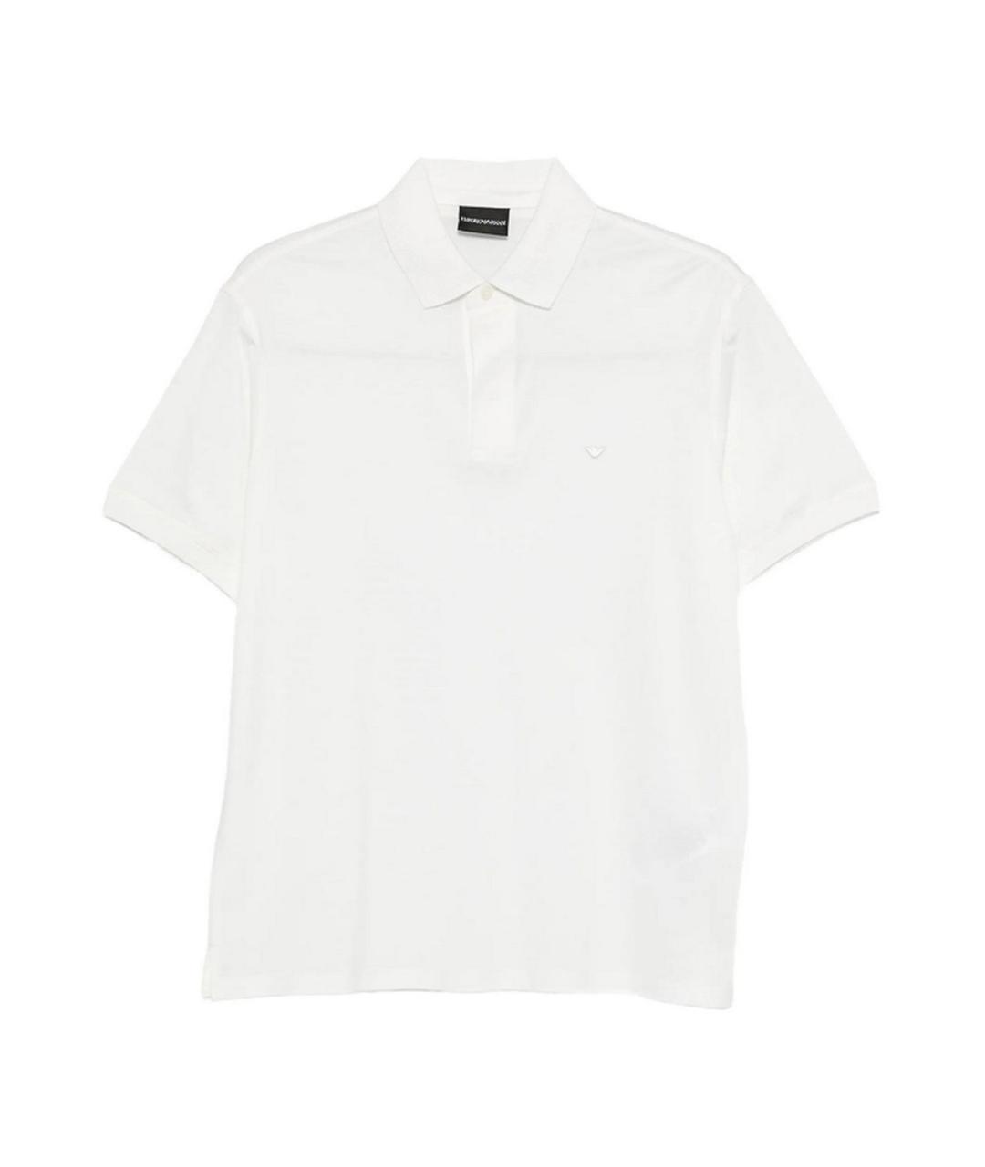 EMPORIO ARMANI Белый хлопковый джемпер / свитер, фото 1