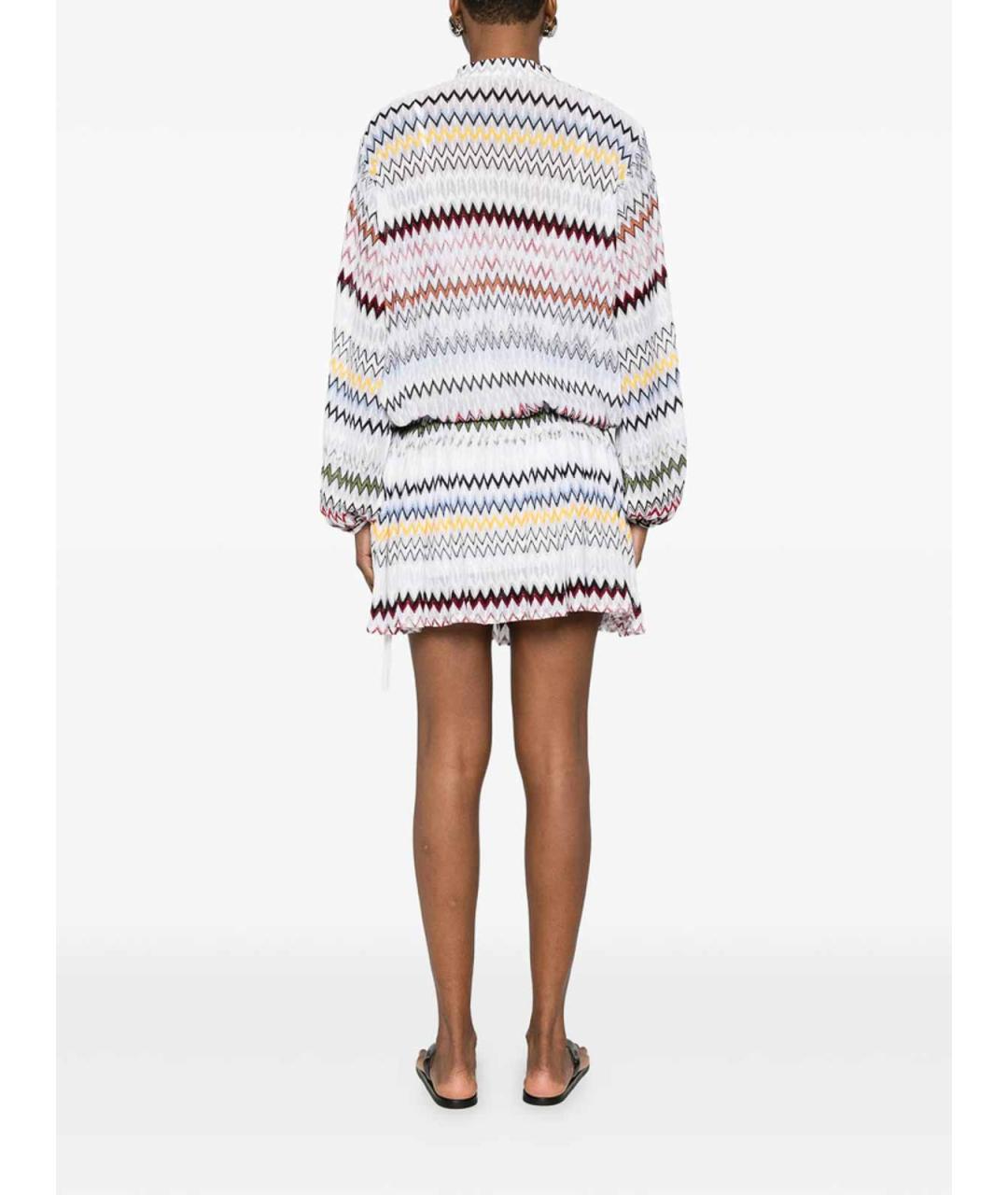 MISSONI Белое хлопковое повседневное платье, фото 2
