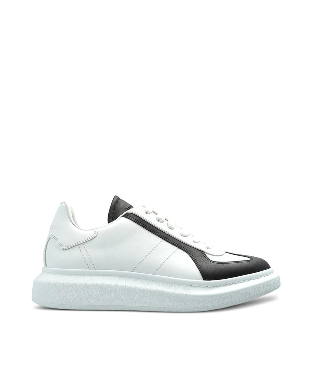 ALEXANDER MCQUEEN Белые кожаные низкие кроссовки / кеды, фото 1
