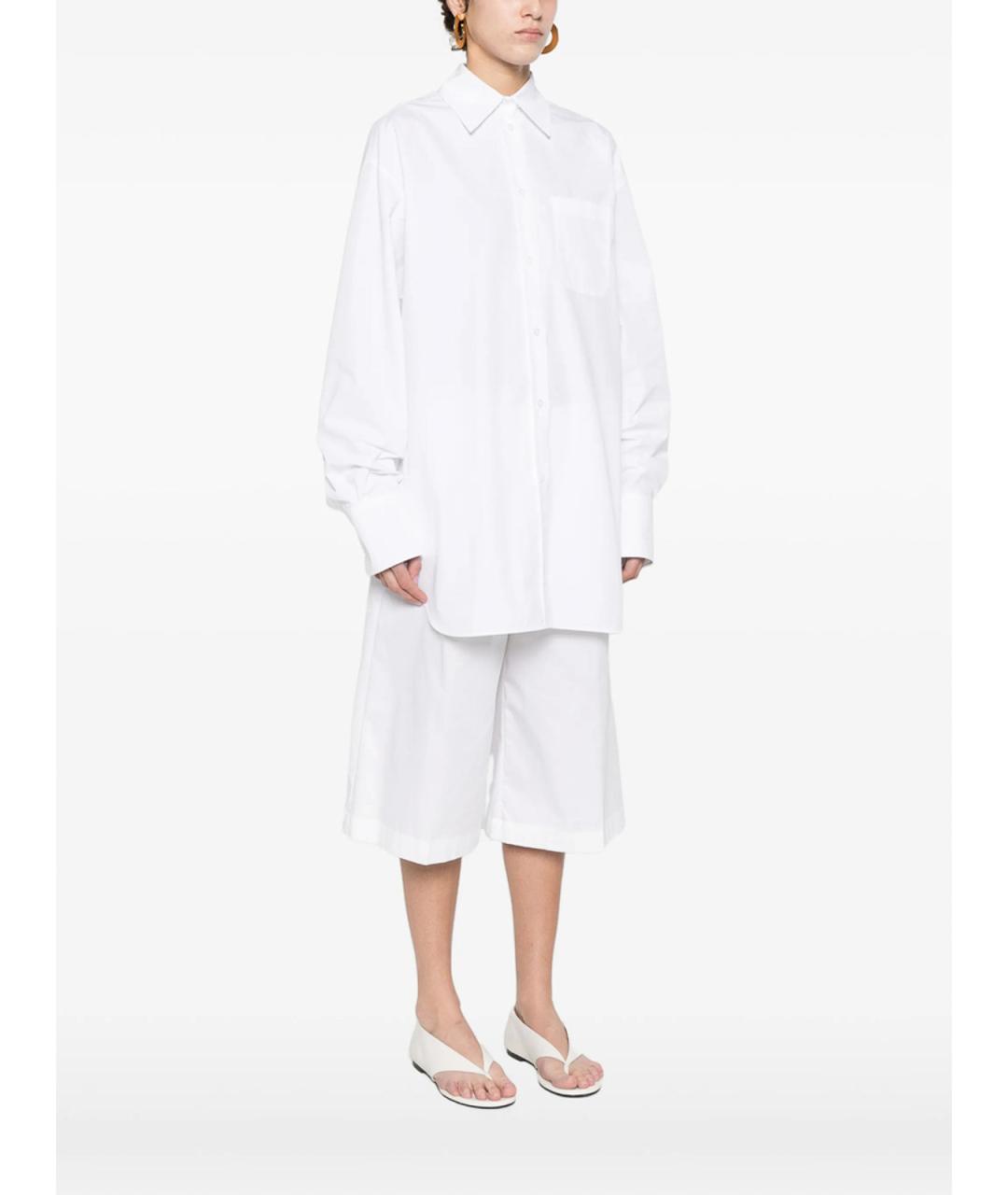 SPORTMAX Белая полиэстеровая рубашка, фото 2