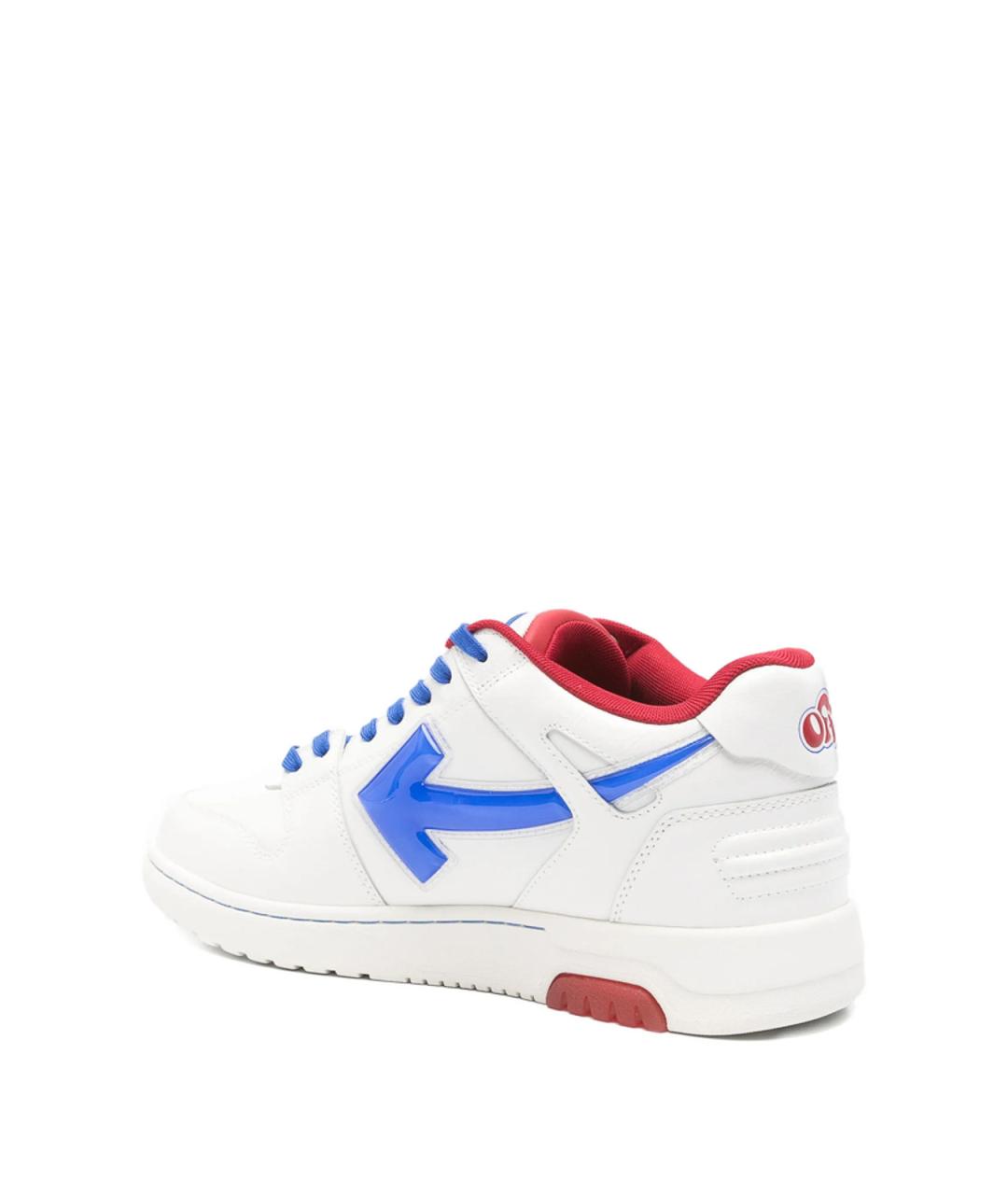 OFF-WHITE Мульти кожаные низкие кроссовки / кеды, фото 3