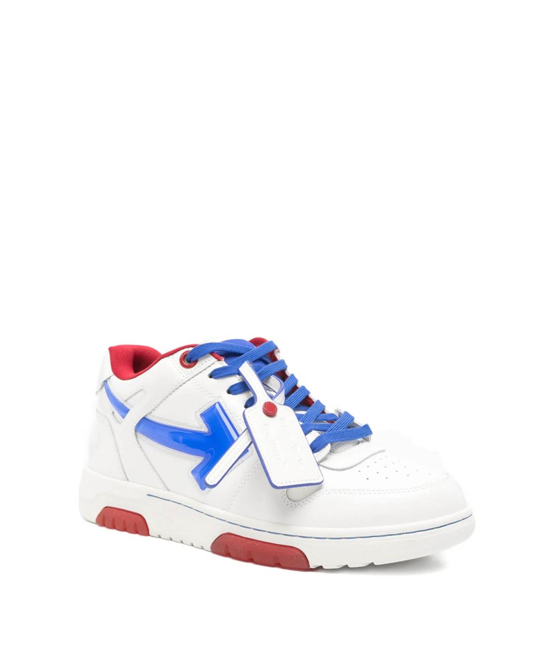 OFF-WHITE Мульти кожаные низкие кроссовки / кеды, фото 2