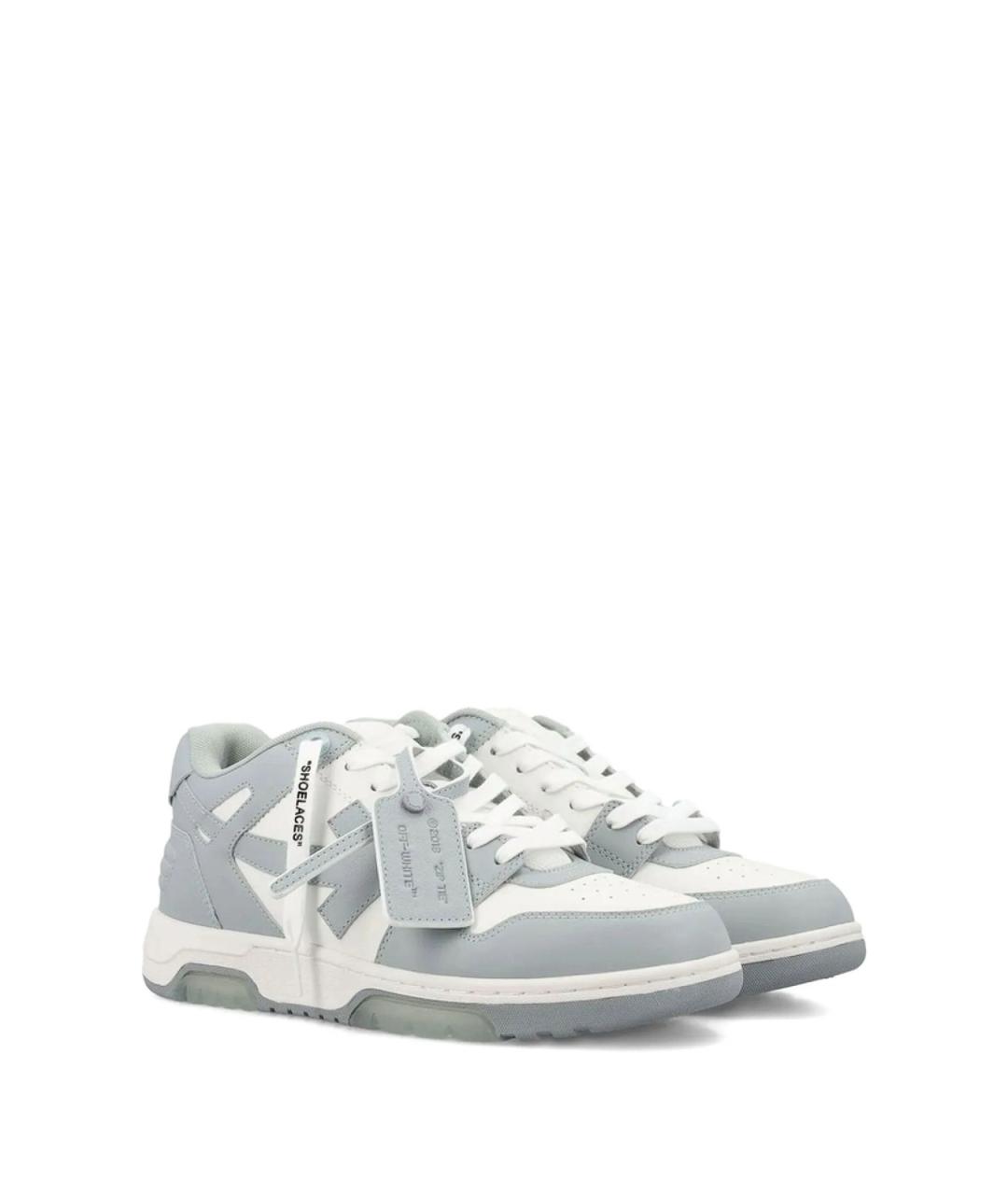 OFF-WHITE Мульти кожаные низкие кроссовки / кеды, фото 3
