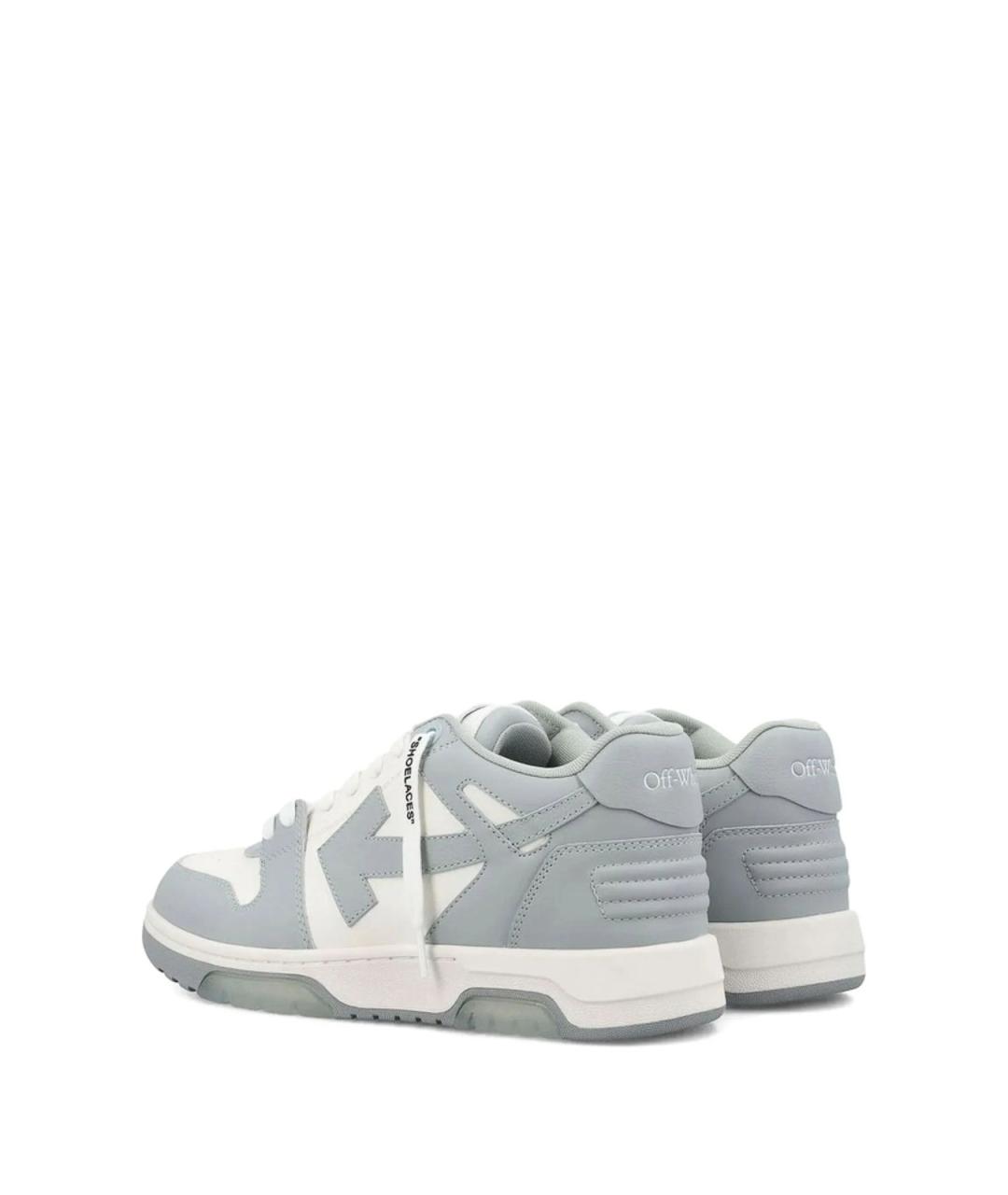 OFF-WHITE Мульти кожаные низкие кроссовки / кеды, фото 4
