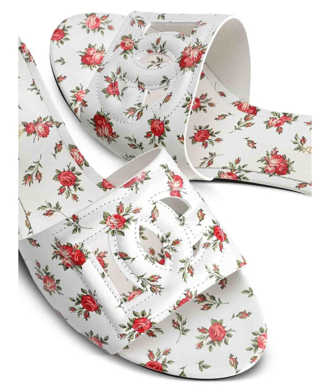 DOLCE&GABBANA Мульти кожаные мюли, фото 3