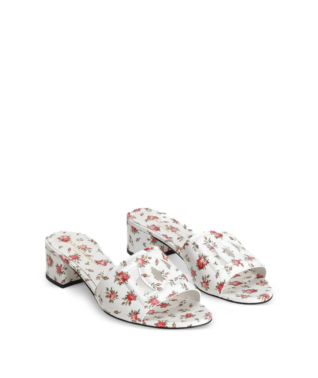 DOLCE&GABBANA Мульти кожаные мюли, фото 2