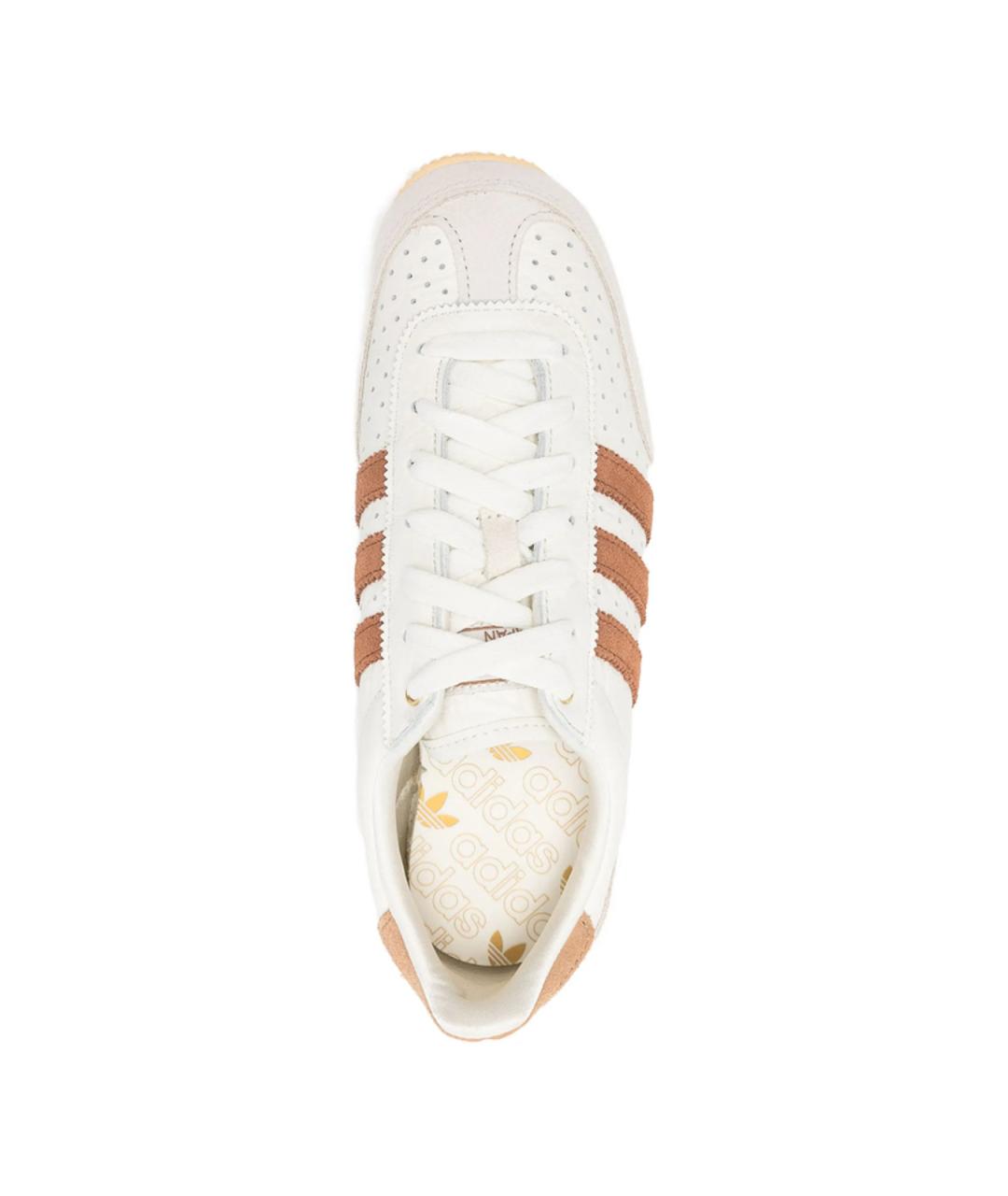 ADIDAS Бежевые кожаные кроссовки, фото 2