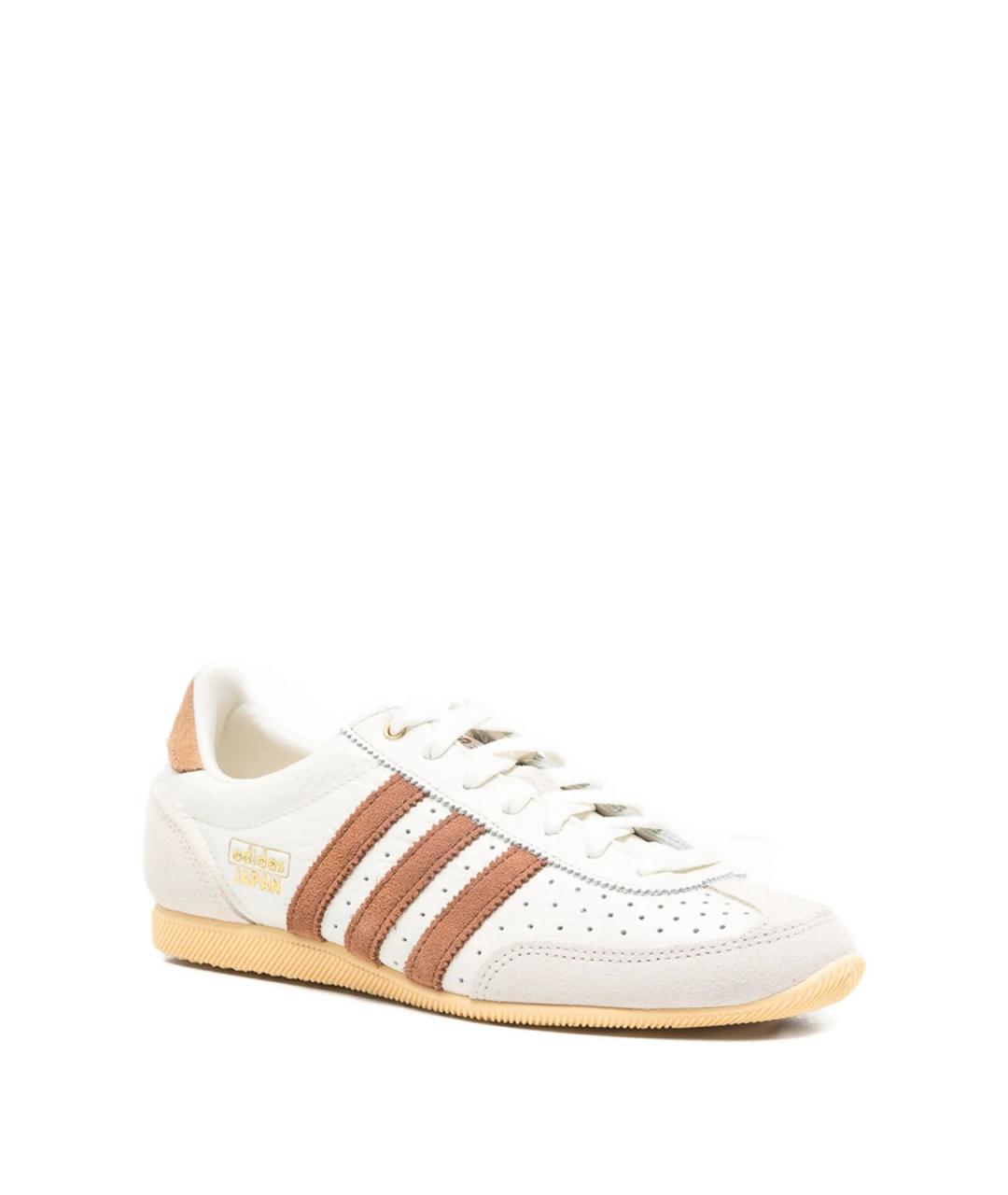 ADIDAS Бежевые кожаные кроссовки, фото 3