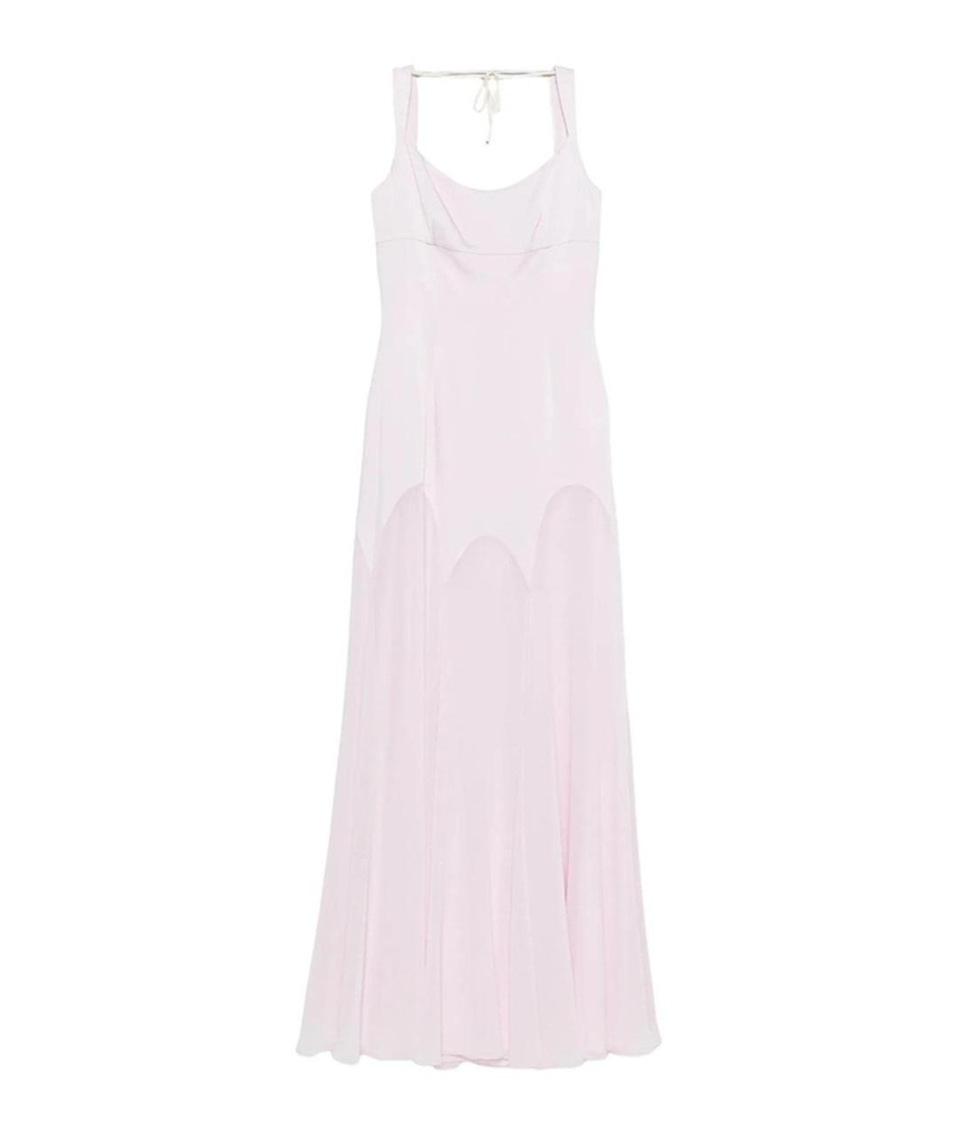ALEXANDER MCQUEEN Розовое шелковое повседневное платье, фото 1