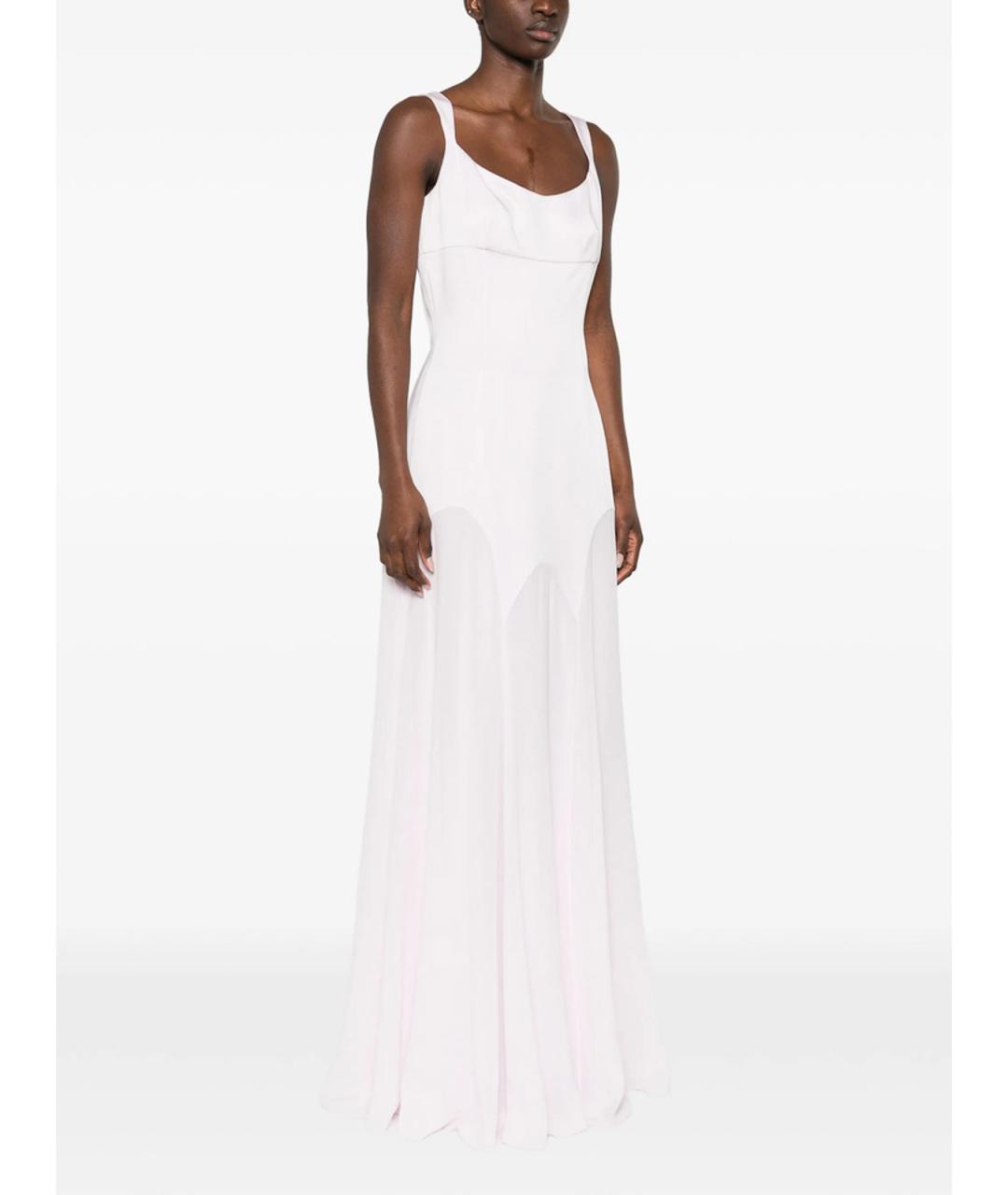 ALEXANDER MCQUEEN Розовое шелковое повседневное платье, фото 3