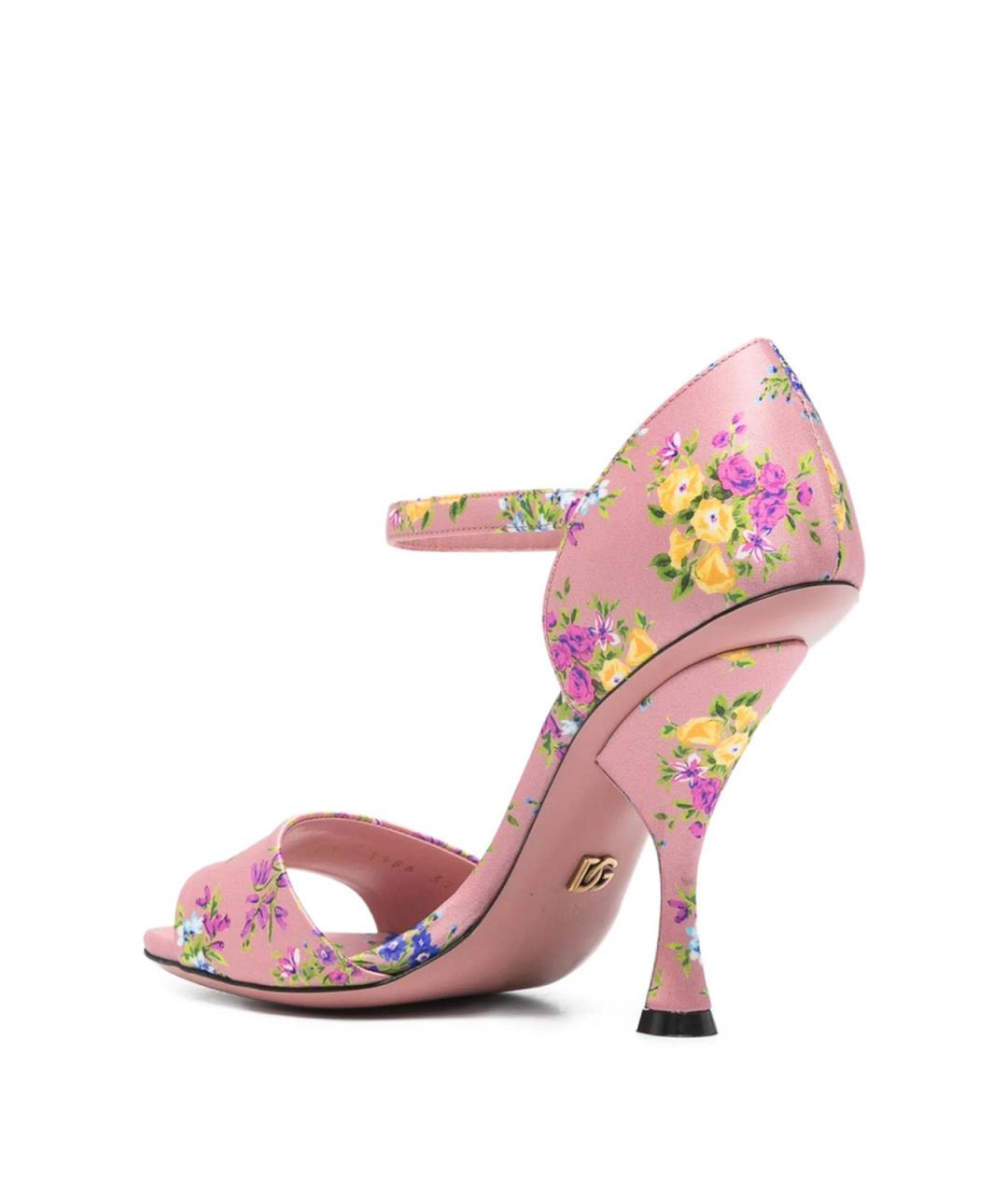 DOLCE&GABBANA Мульти кожаные босоножки, фото 4
