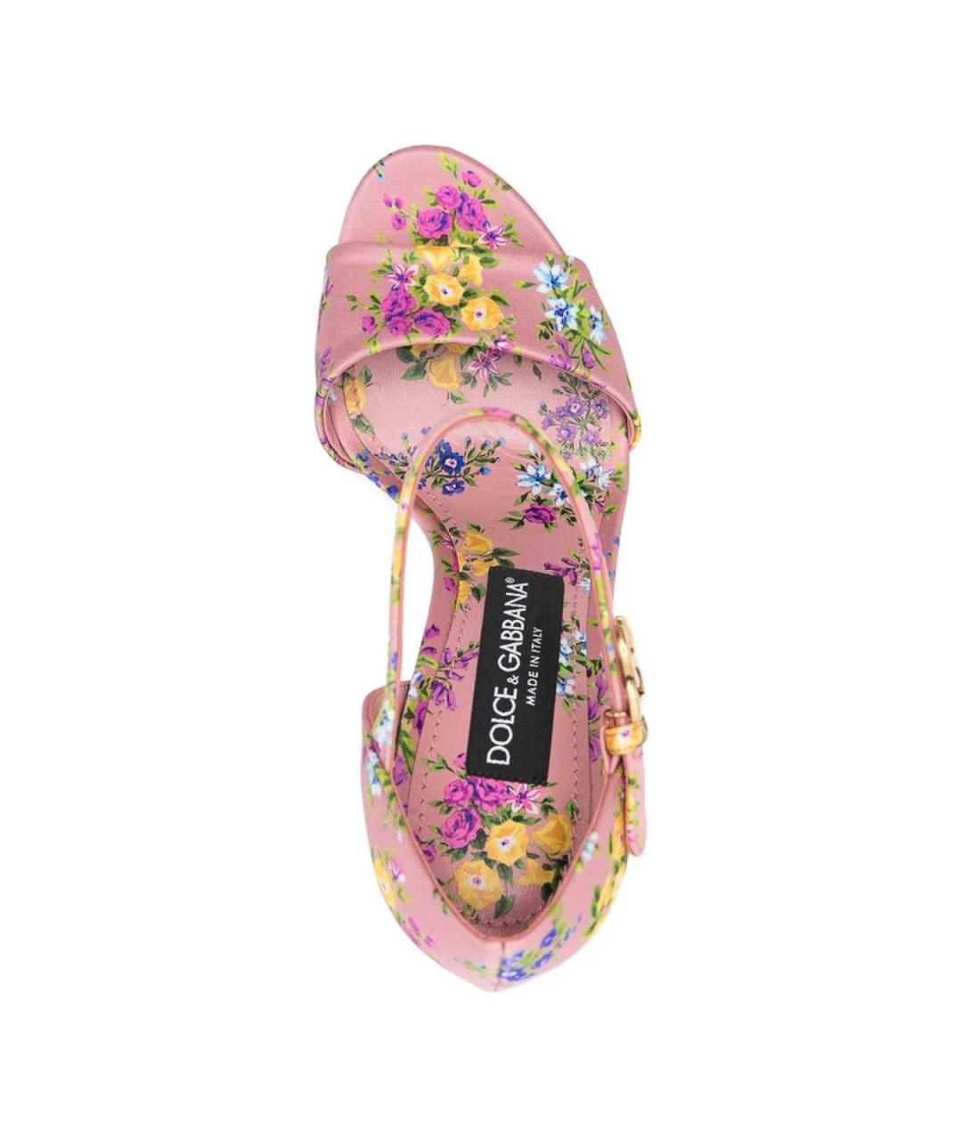 DOLCE&GABBANA Мульти кожаные босоножки, фото 3