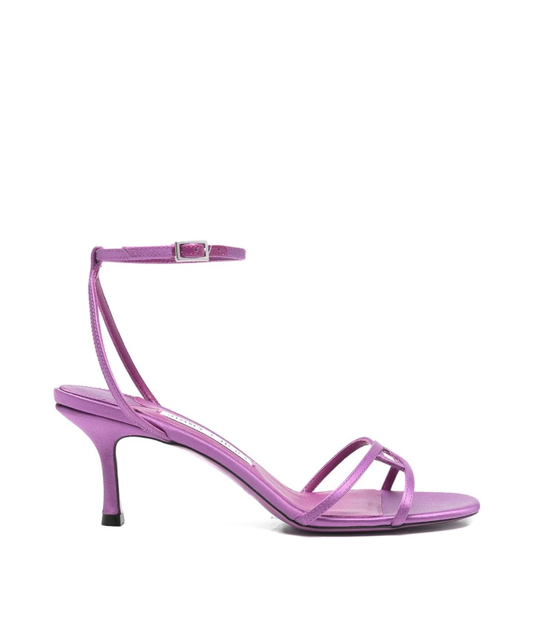JIMMY CHOO Фиолетовые кожаные босоножки, фото 1