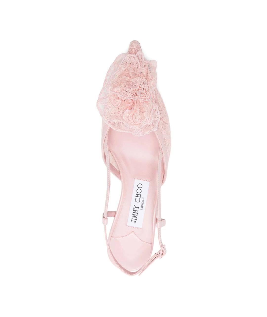 JIMMY CHOO Розовые кожаные туфли, фото 3