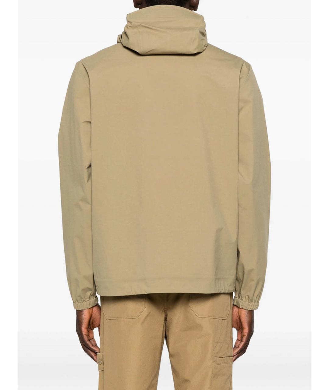 MONCLER Бежевая полиамидовая куртка, фото 2
